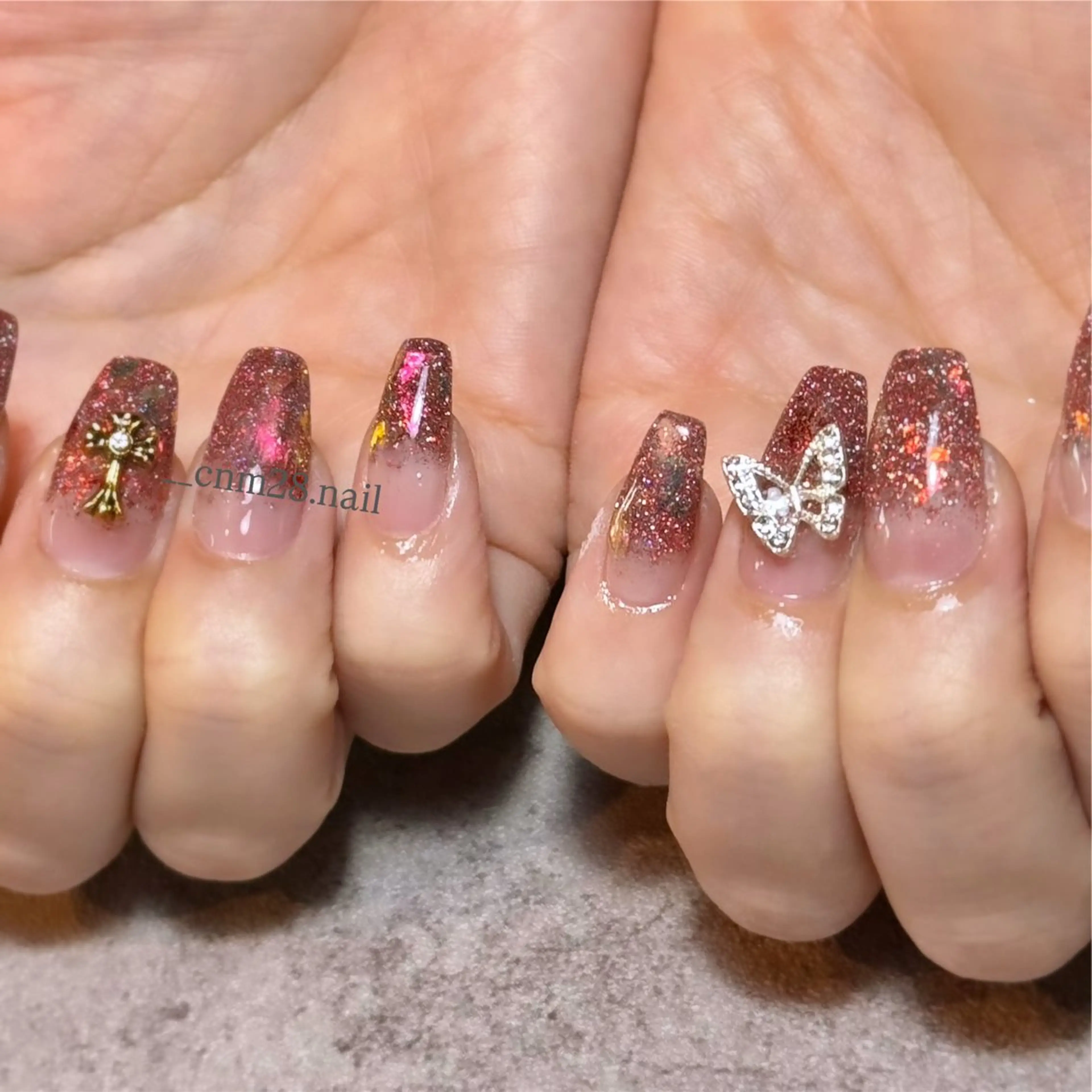 【初回限定】オフなし✨10本スカルプ/ワンカラーorラメグラデーションの写真