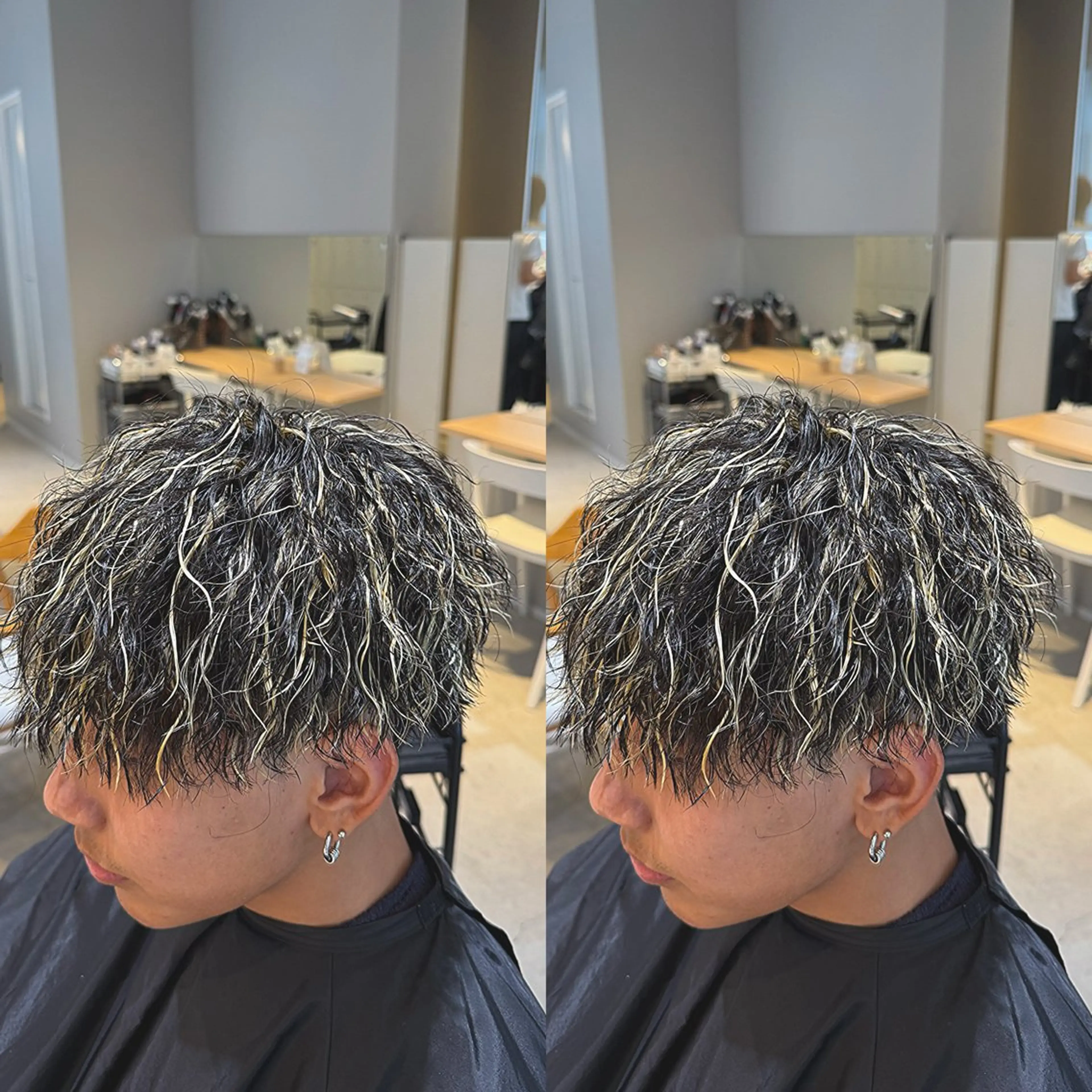 ⚠️メンズ限定⚠️カット➕ハイライト！　ブリーチのみ。の写真