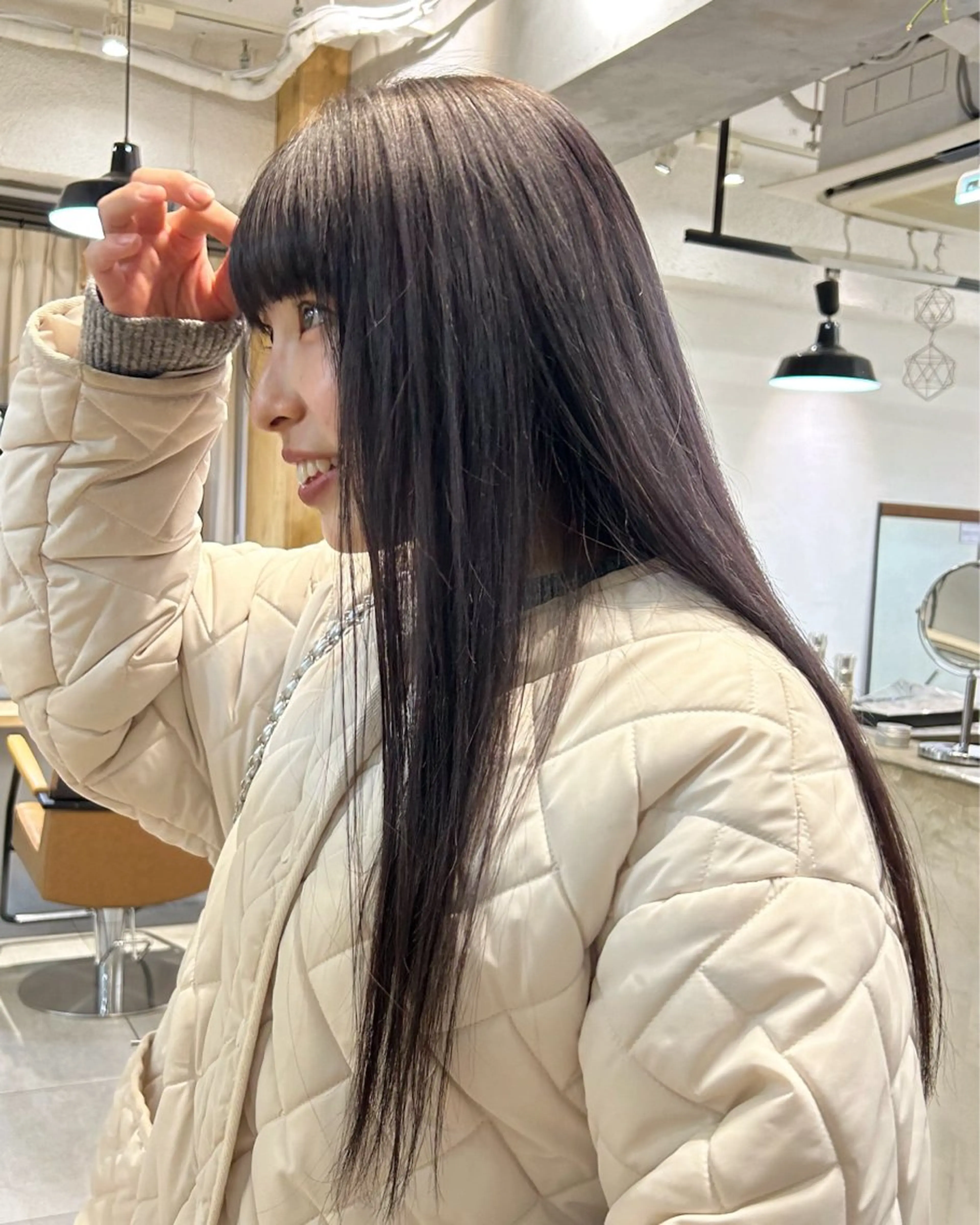 ロング カット ヘアカラー じゅわっと暖色カラー 🍊Moemiのヘアスタイル