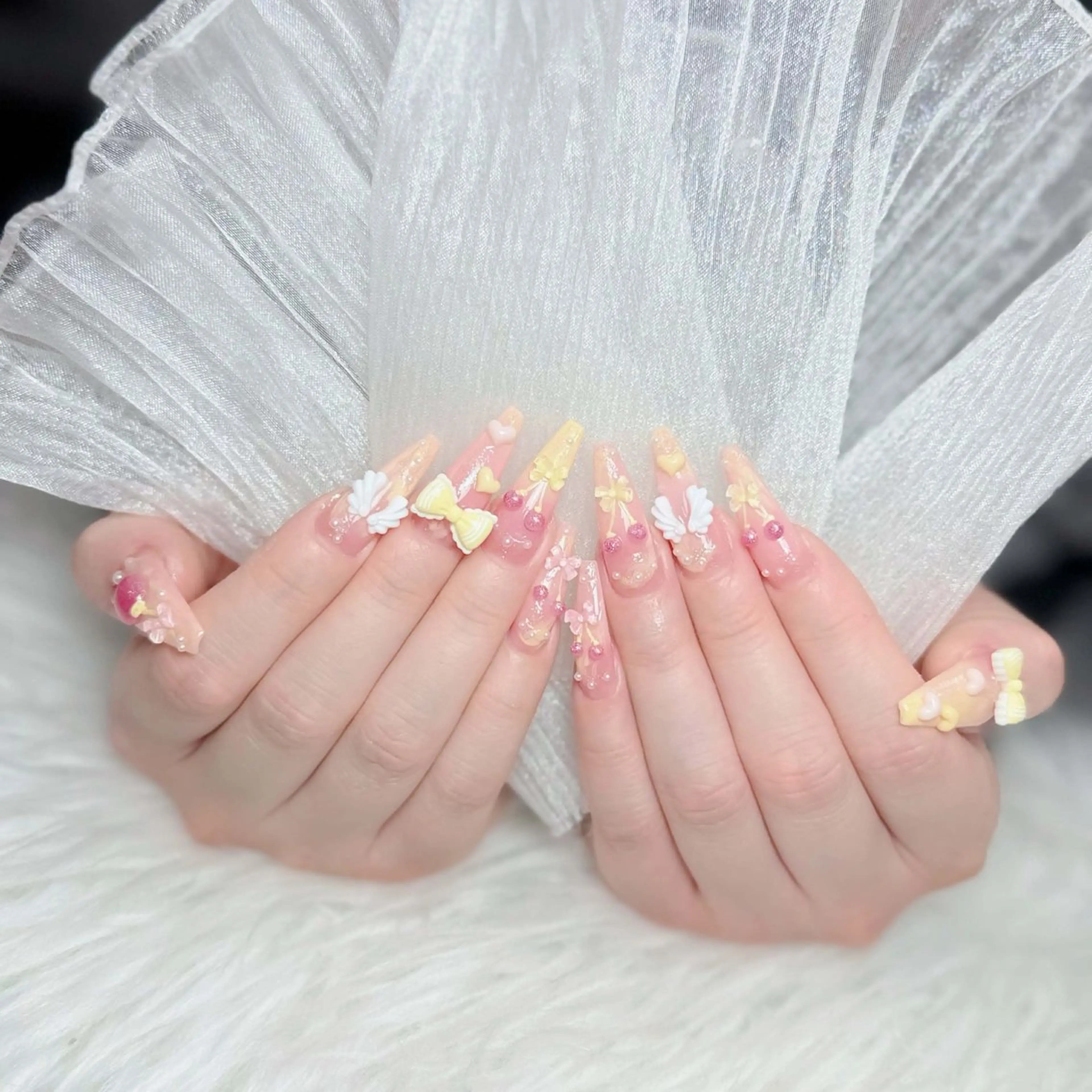 ネイル アートネイル 韓国ネイル 持ち込み ワンホンネイル ハンドネイル Lenie Nail Salonのネイルデザイン