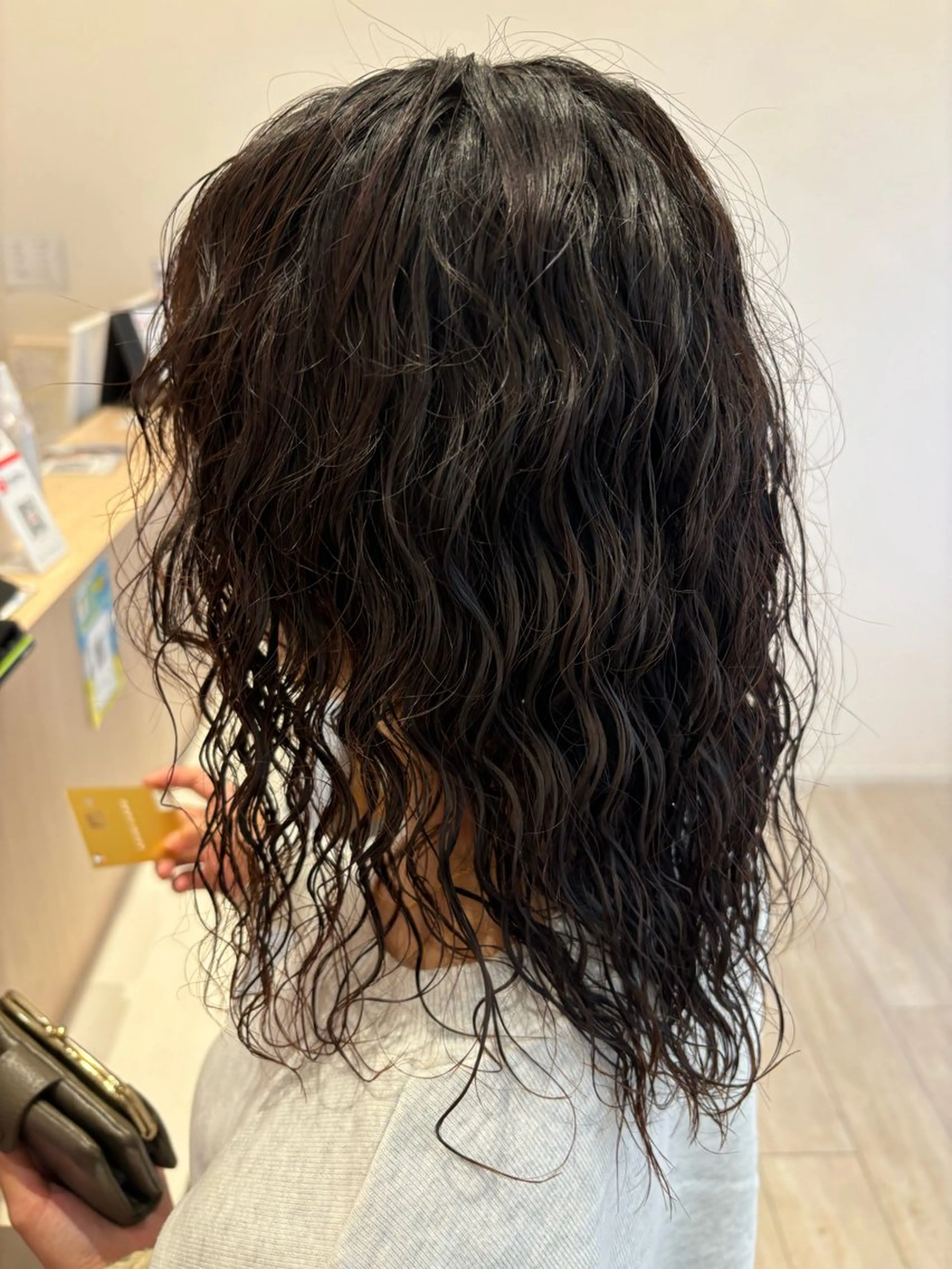 セミロング パーマ カット パーマ 黒川 真伍のヘアスタイル