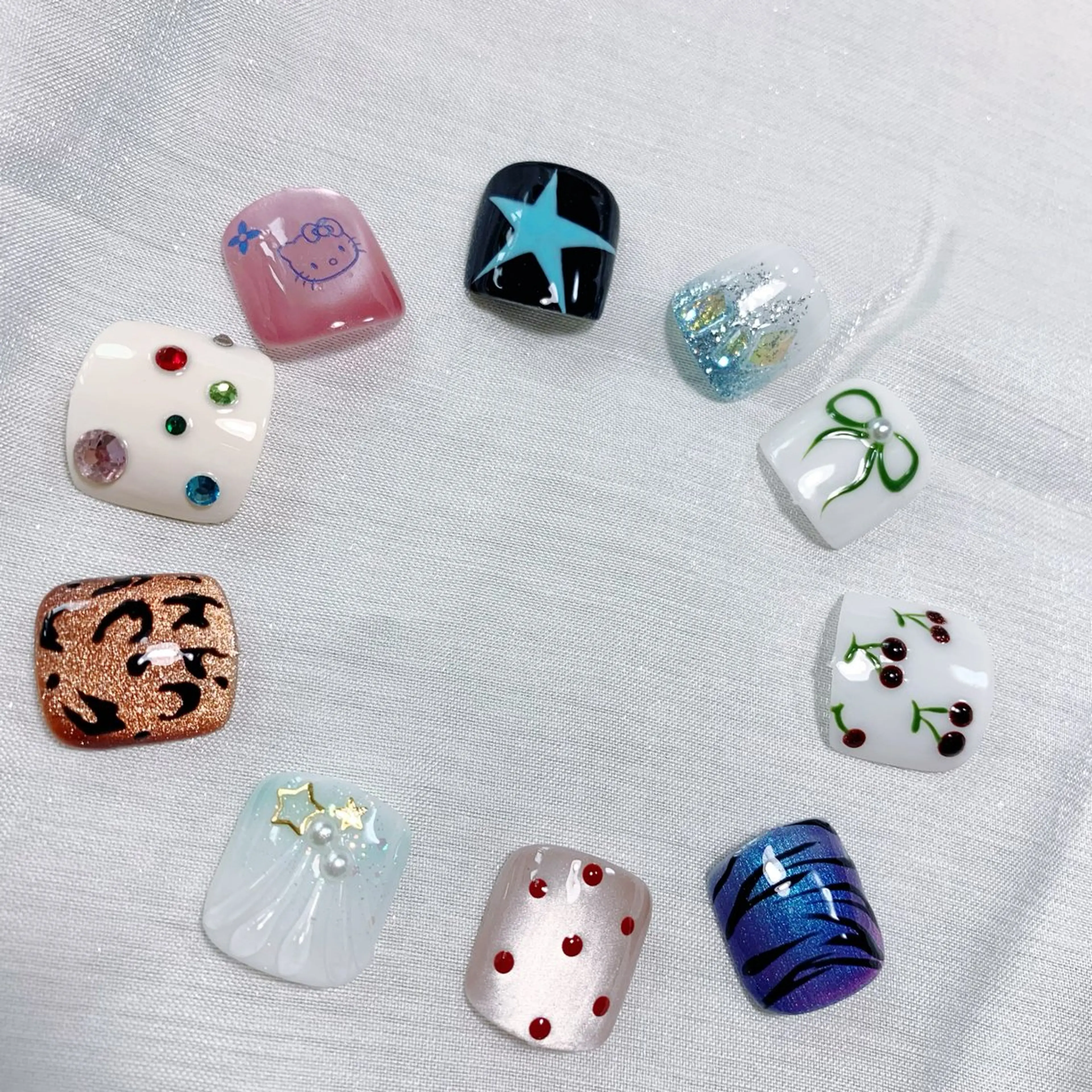 【フット】夏にピッタリ♪親指アートネイル◇¥6500の写真