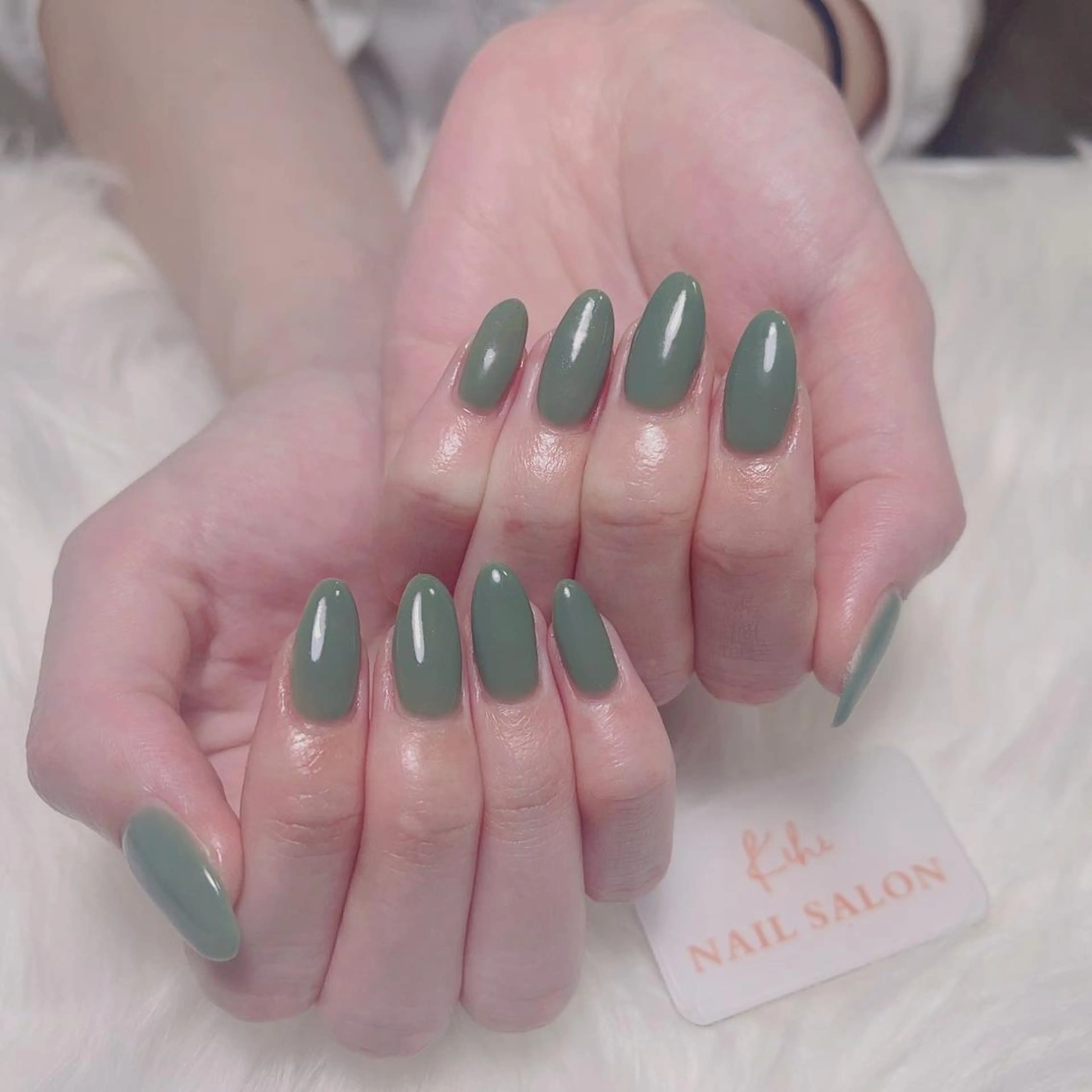 ネイル ワンカラーネイル ネイルチップ ハンドネイル 福島 みきのネイルデザイン