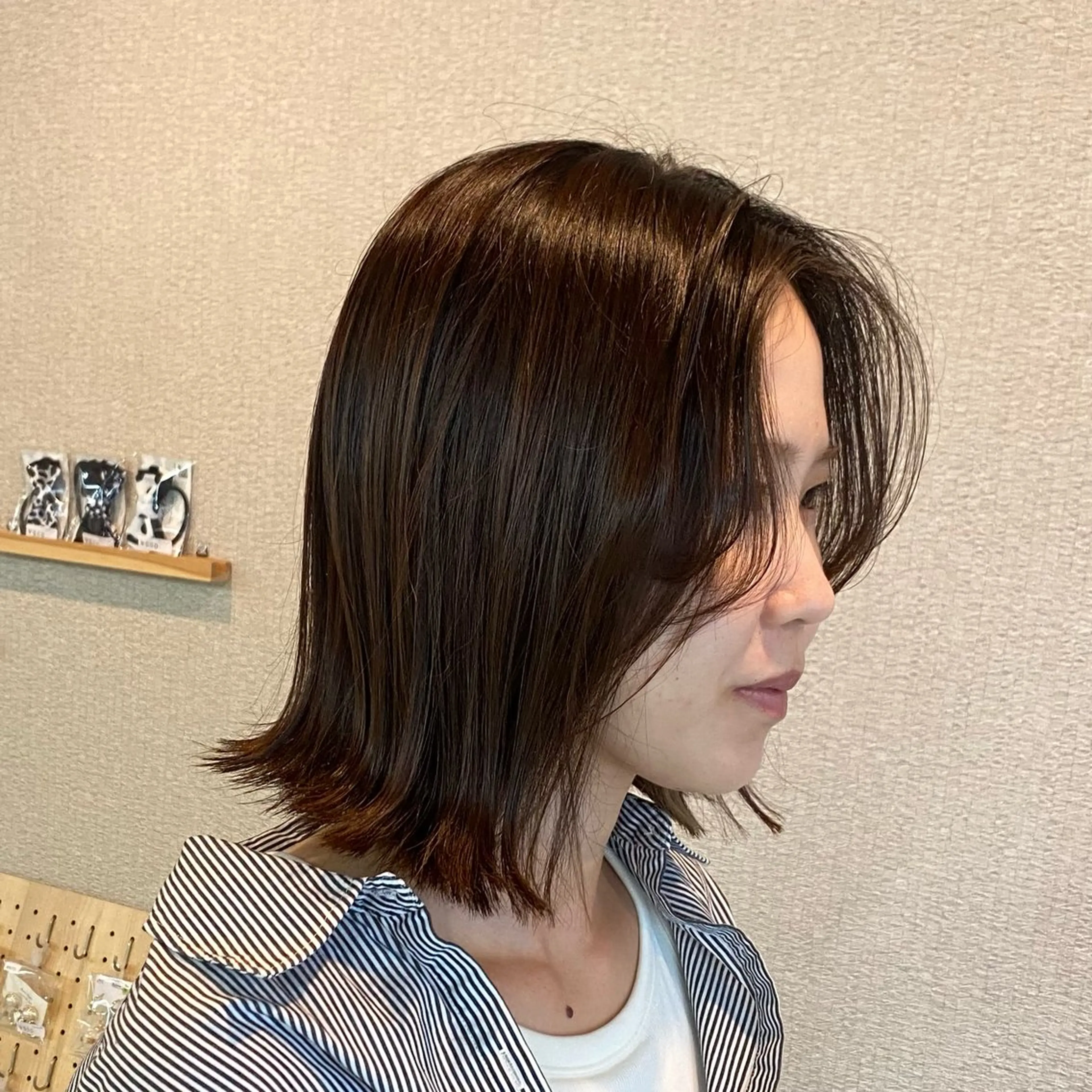 ミディアム 切りっぱなしボブ ボブ belle / Honoka🧁のヘアスタイル