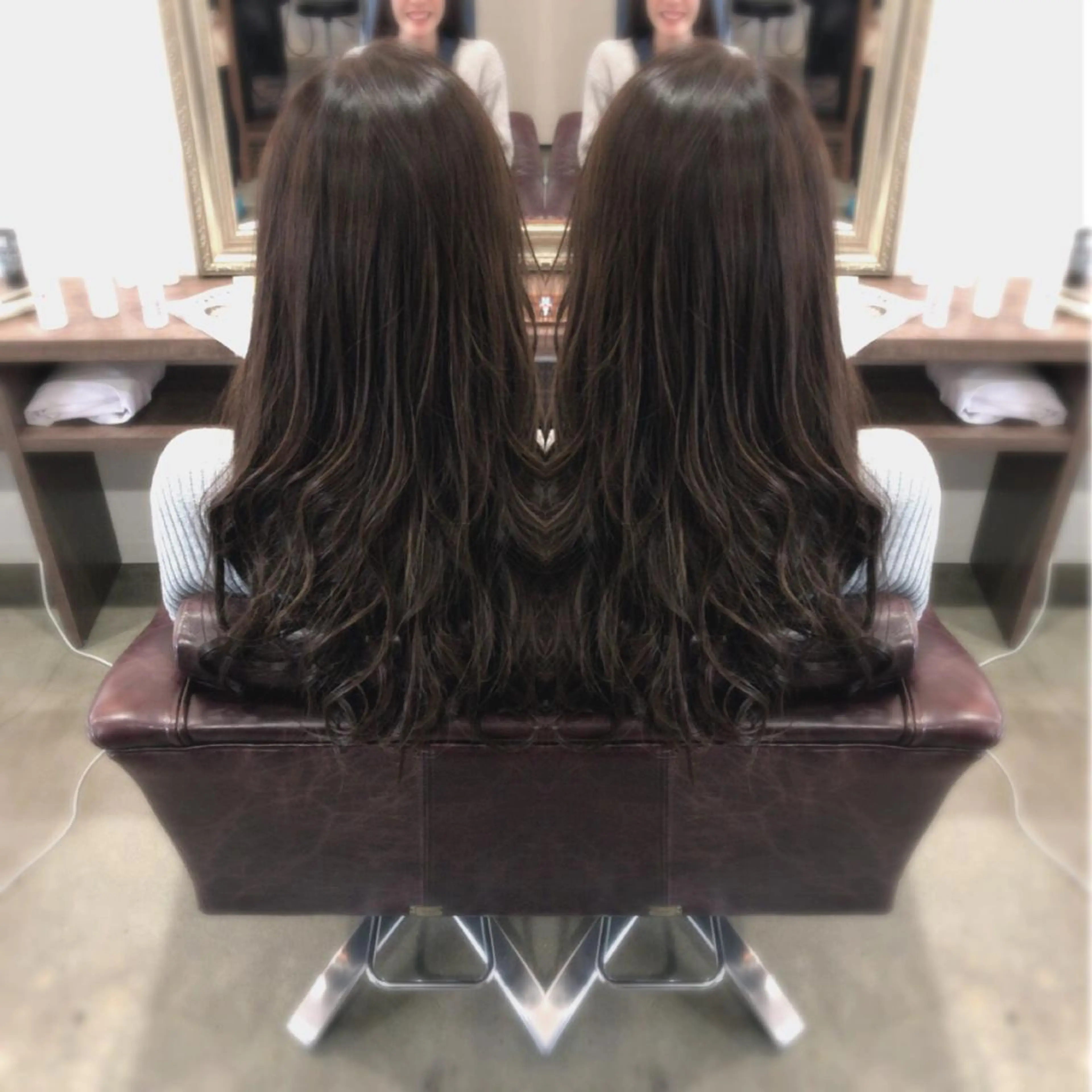 ロング カラー レイヤーカット匠 イソザキノリユキのヘアスタイル