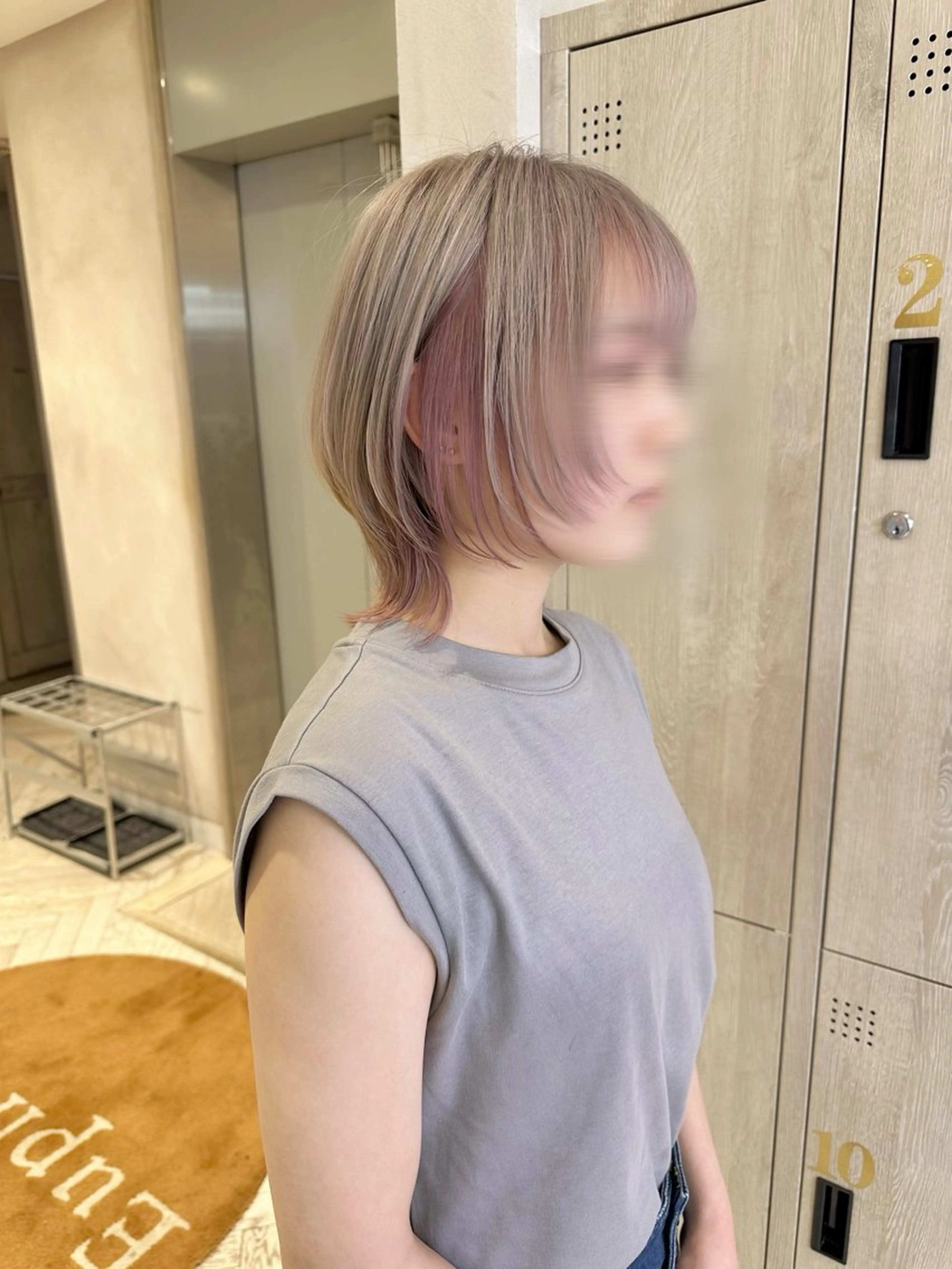 ショート カラー ベージュカラー ブリーチ 透明感カラー ミルクティーベージュ ブリーチなしカラー ヘアカラー 艶髪／ブリーチ🌟 銀座/HARUKAのヘアスタイル