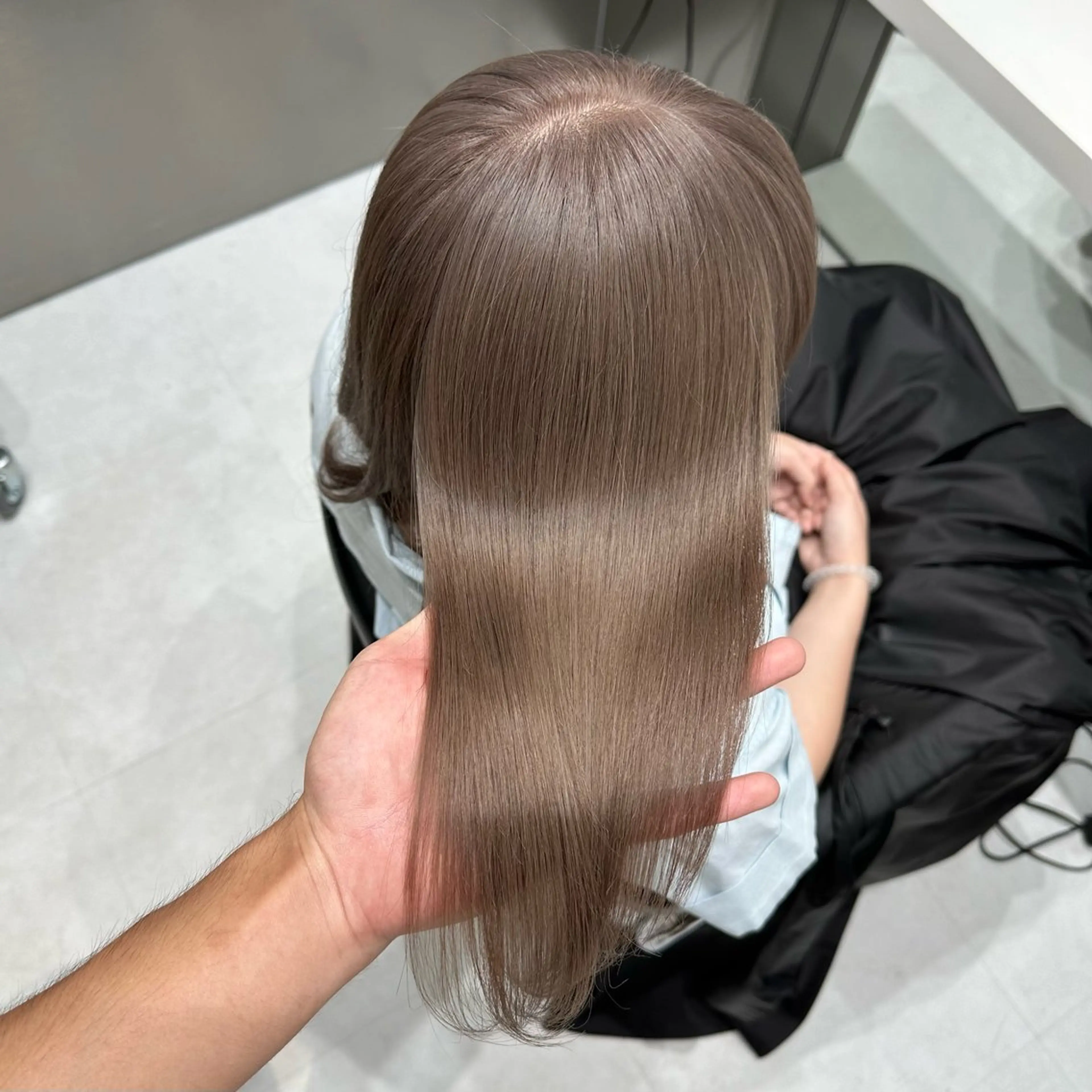 セミロング カラー ヘアカラー ✨髪質改善艶カラー✨ リュウトのヘアスタイル
