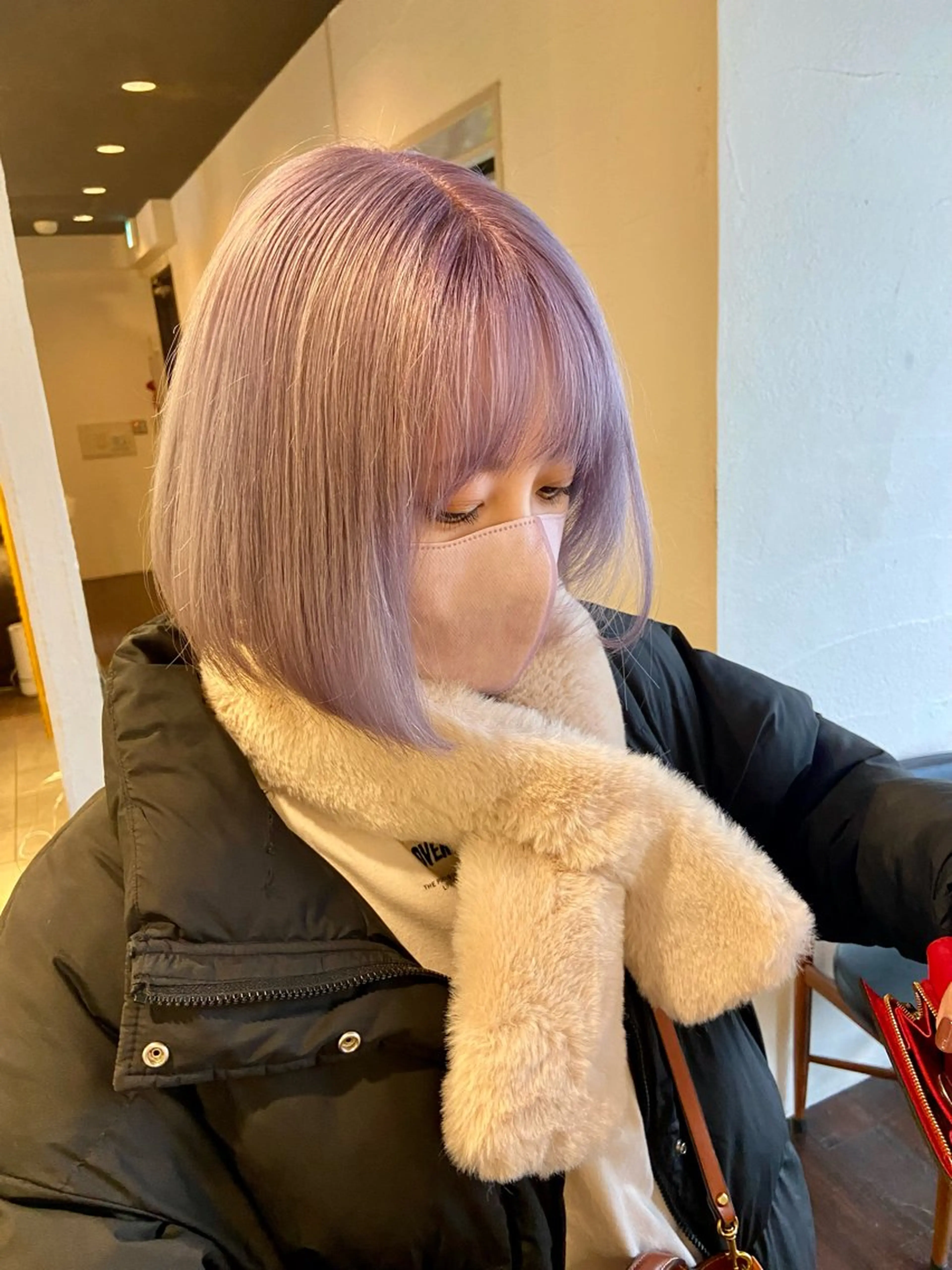 ショート ヘアカラー トリートメント aW HAIRカンノ カナエのヘアスタイル