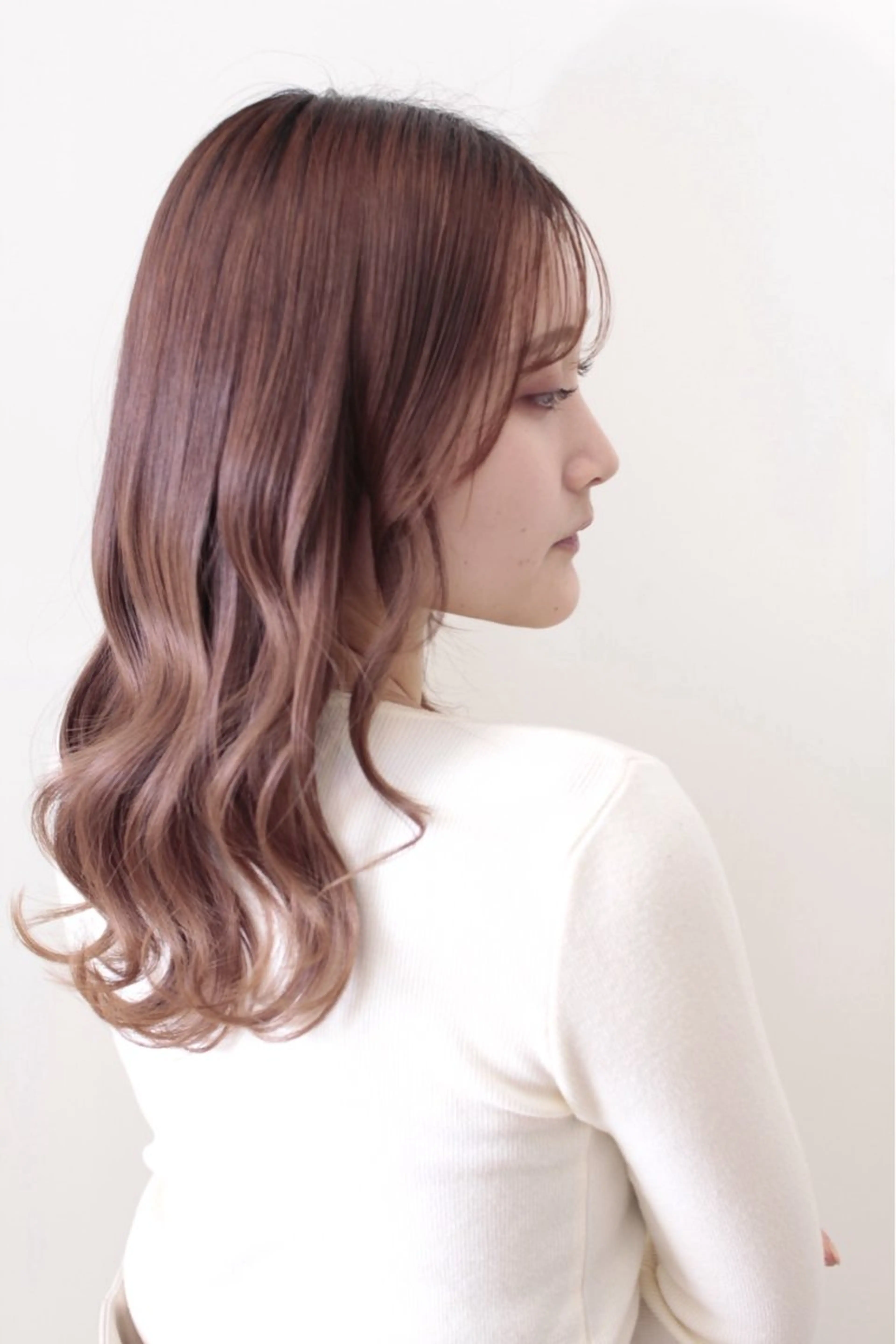 セミロング カラー ヘアアレンジ 齋藤 艶珠のヘアスタイル