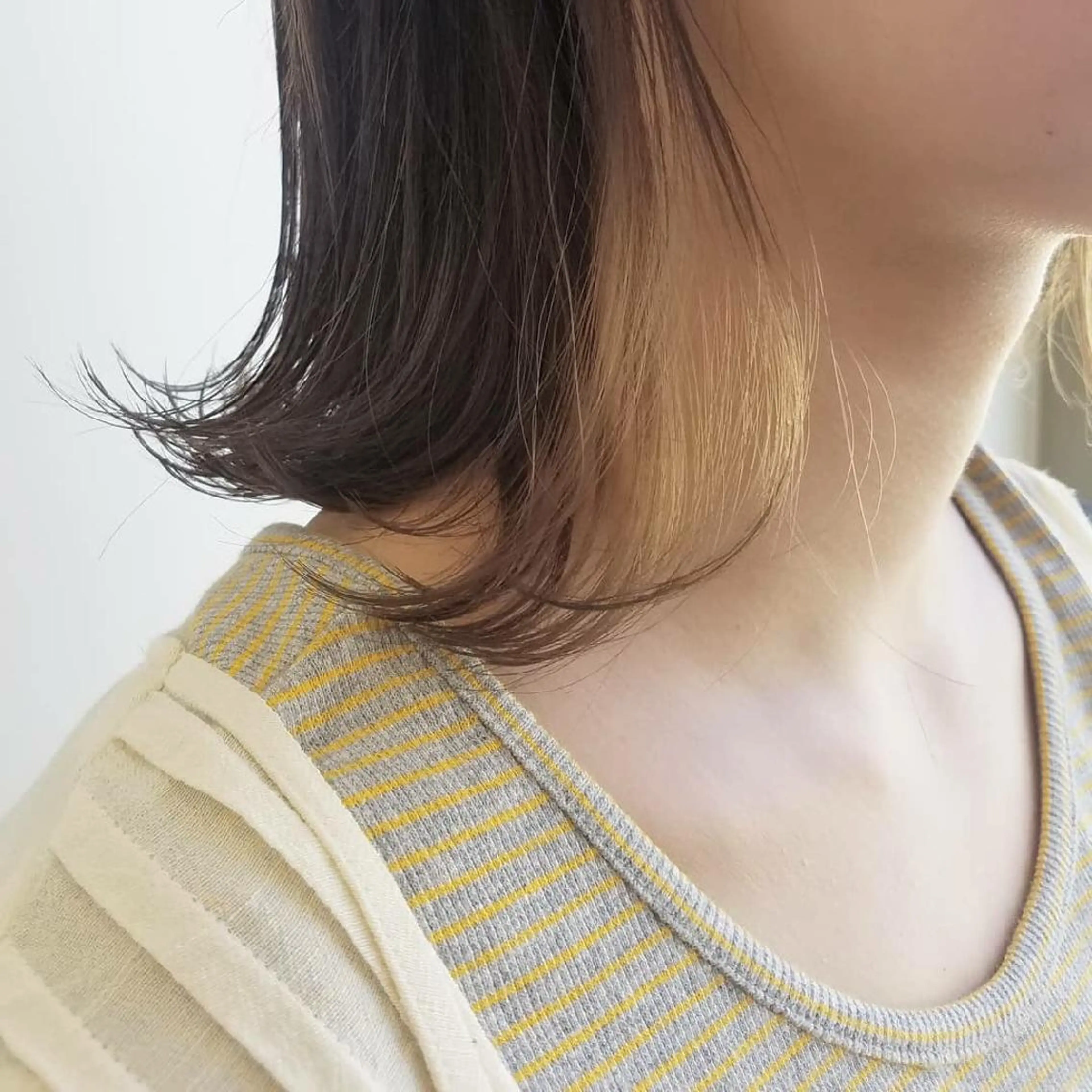 ミディアム カラー パーマ ヘアアレンジ インナーカラー iplus まつげ、眉毛、耳つぼのマツエク・マツパデザイン