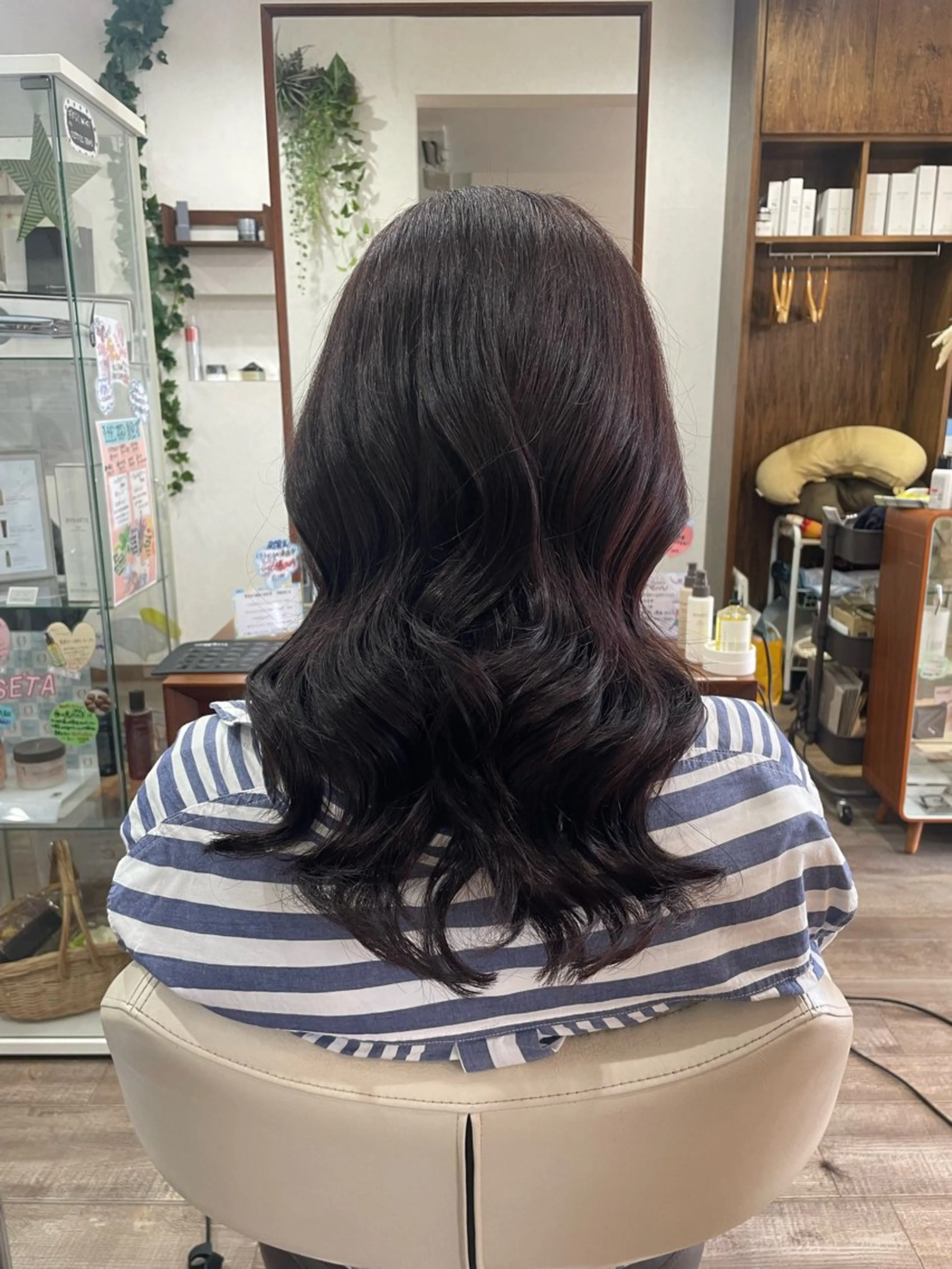 ロング カラー 笠間 悠月のヘアスタイル