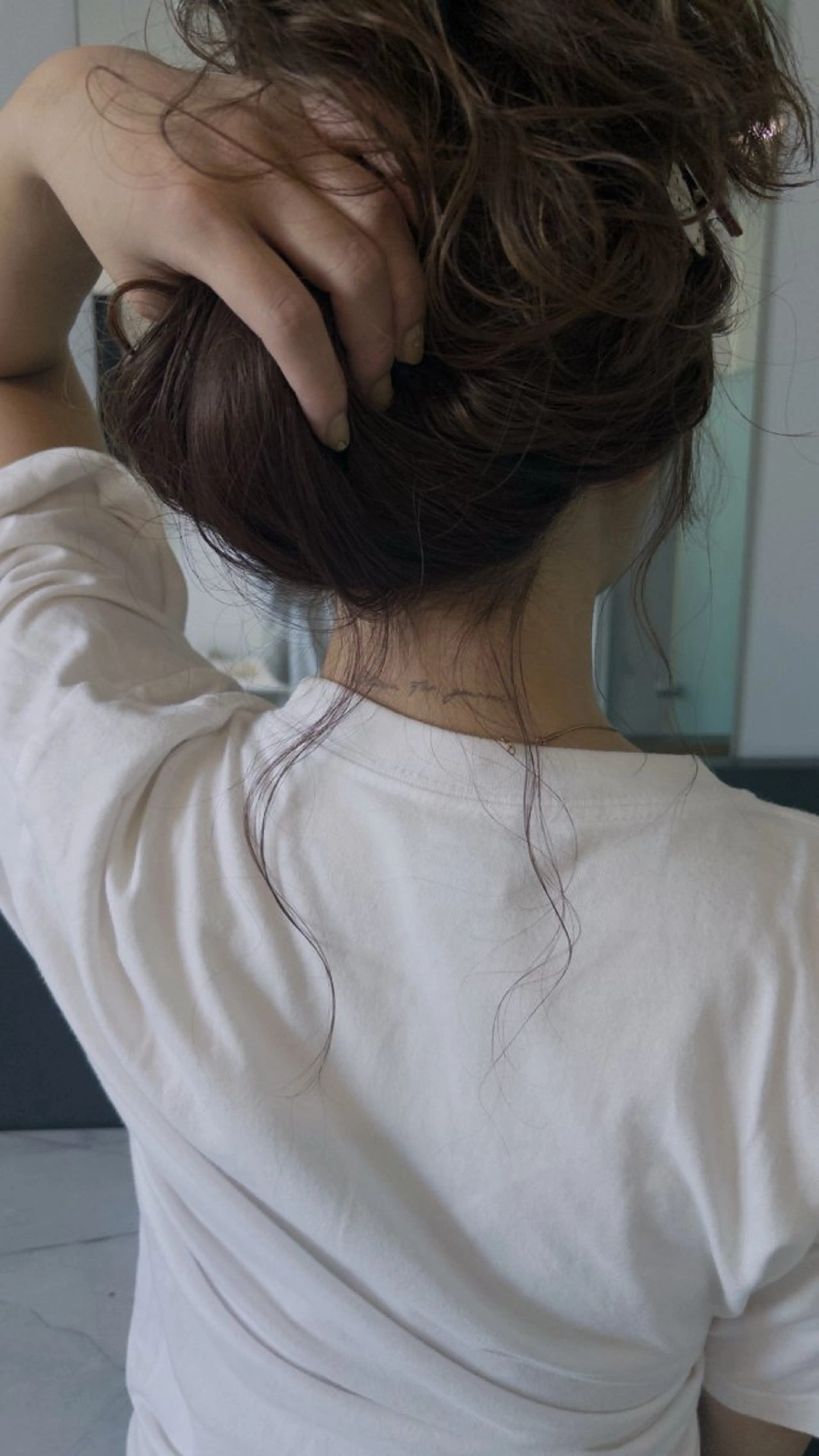 ロング カラー パーマ anna/ラフパーマ /くすみベージュのヘアスタイル