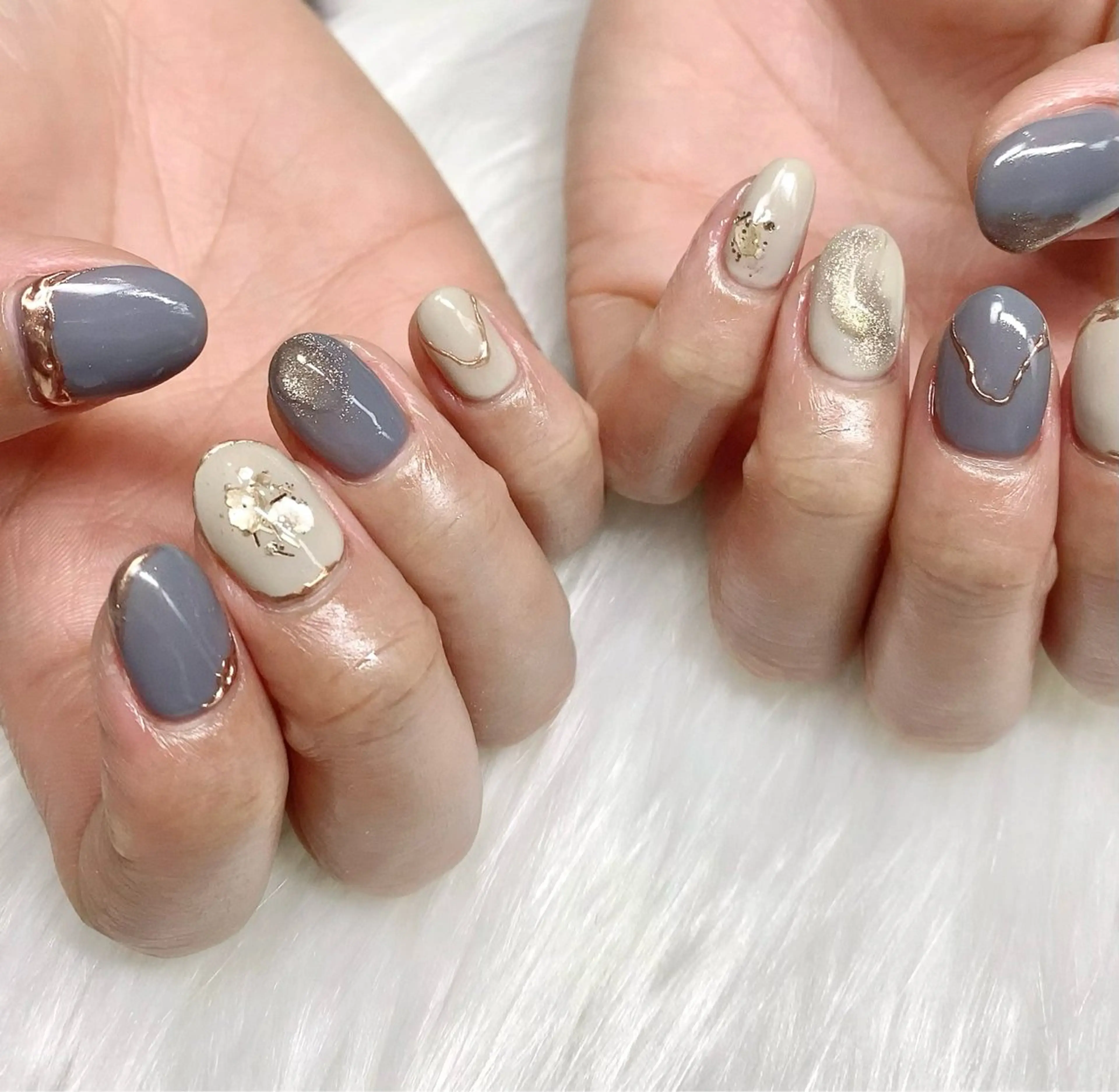 ミディアム ハンドネイル cattleya nailのネイルデザイン