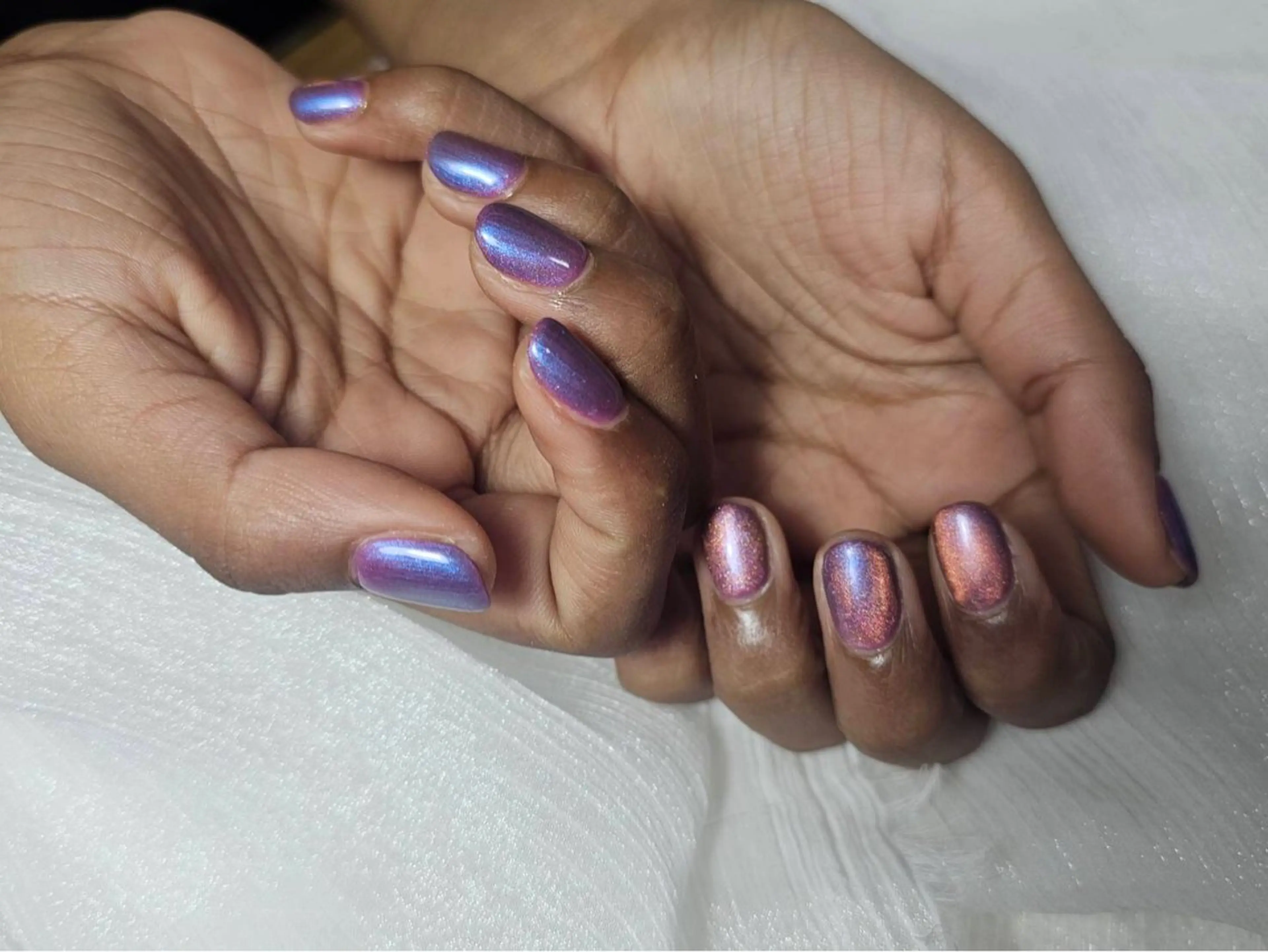 ネイル オーロラネイル フットネイル フレンチネイル ジェルネイル ハート ハンドネイル mogunail &blowのネイルデザイン