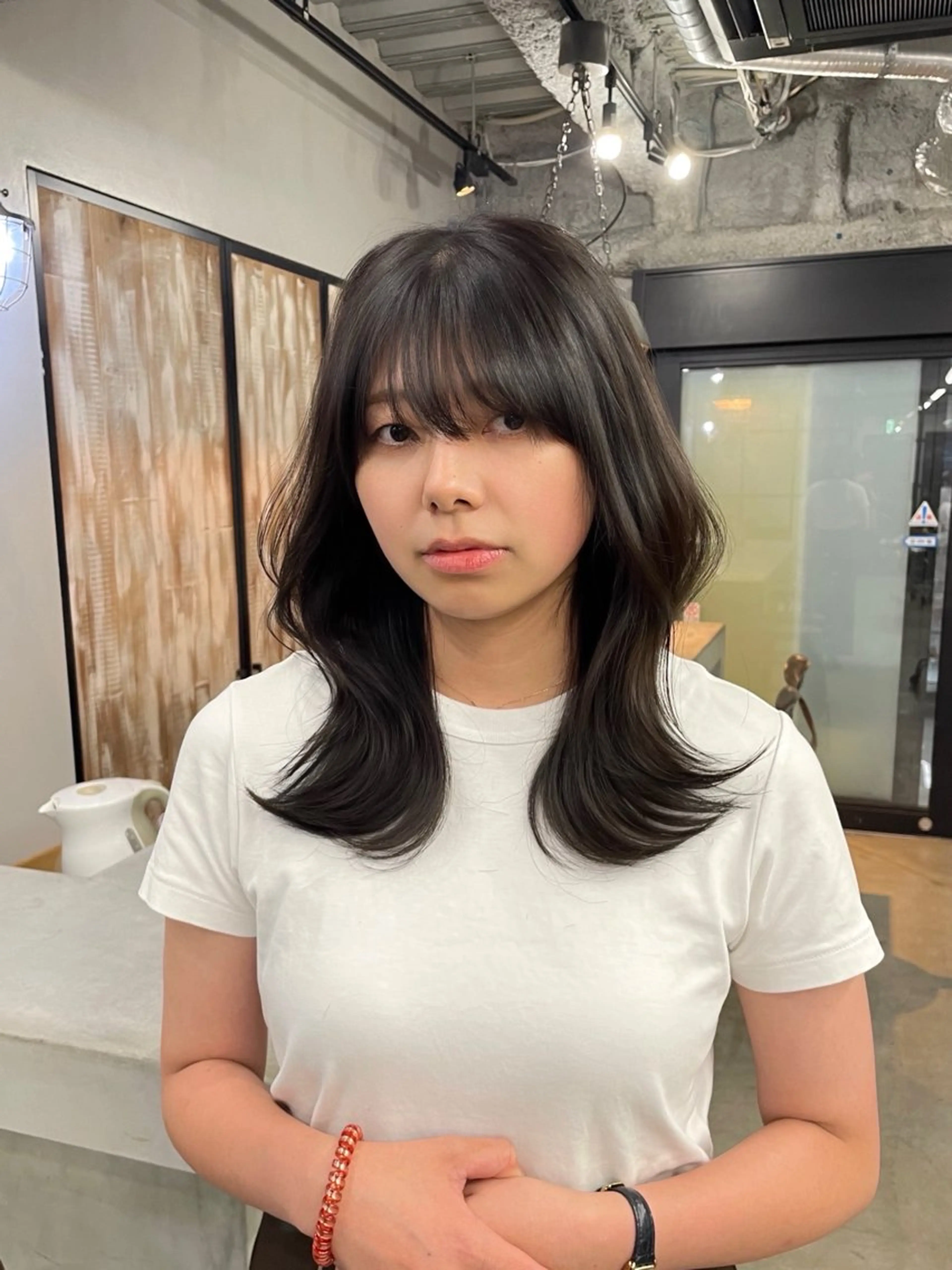 ロング カラー 新宿/韓国ヘア/ 髪質改善ストレートのヘアスタイル