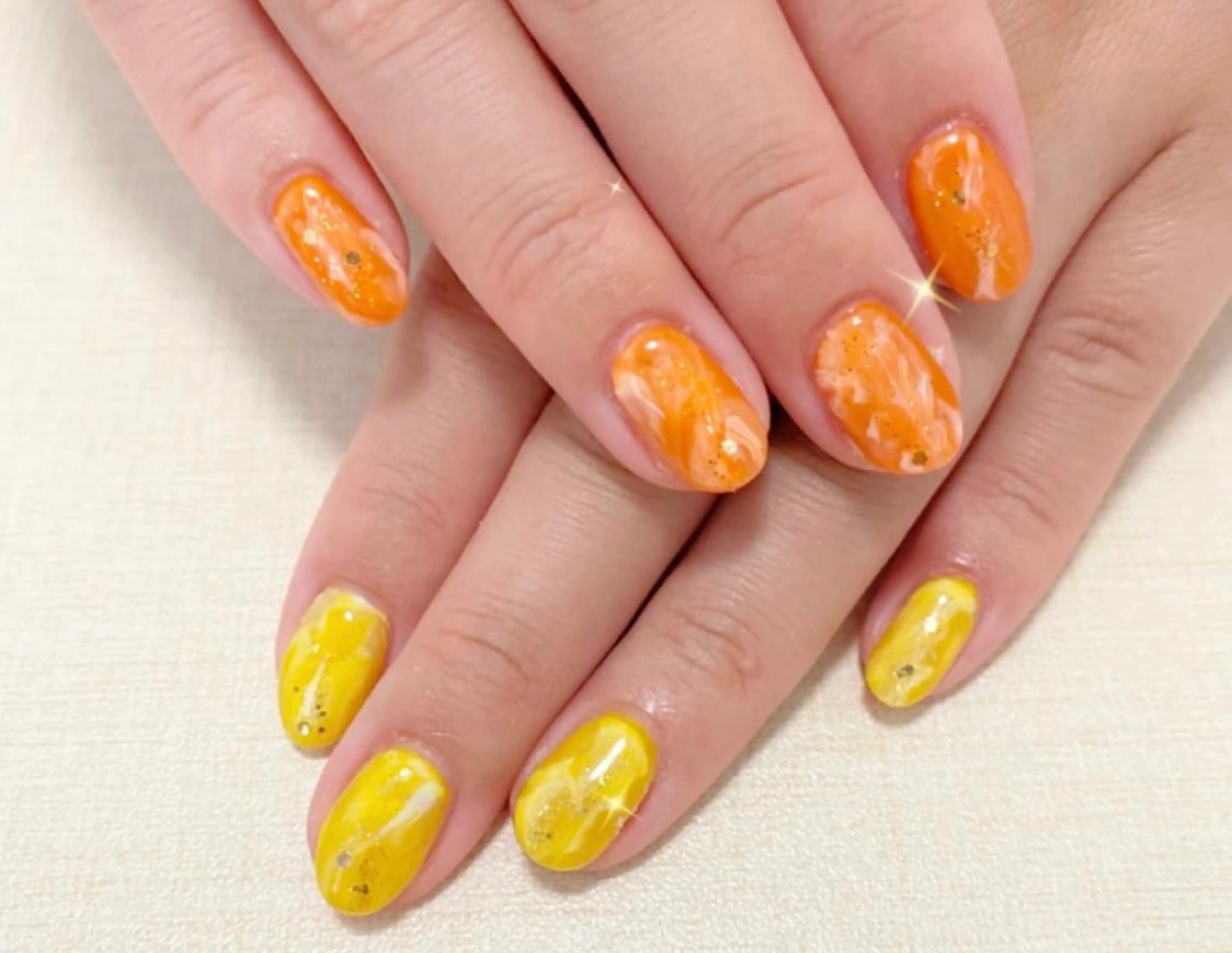 ネイル シンプルネイル ハンドネイル わたなべ さやかのネイルデザイン