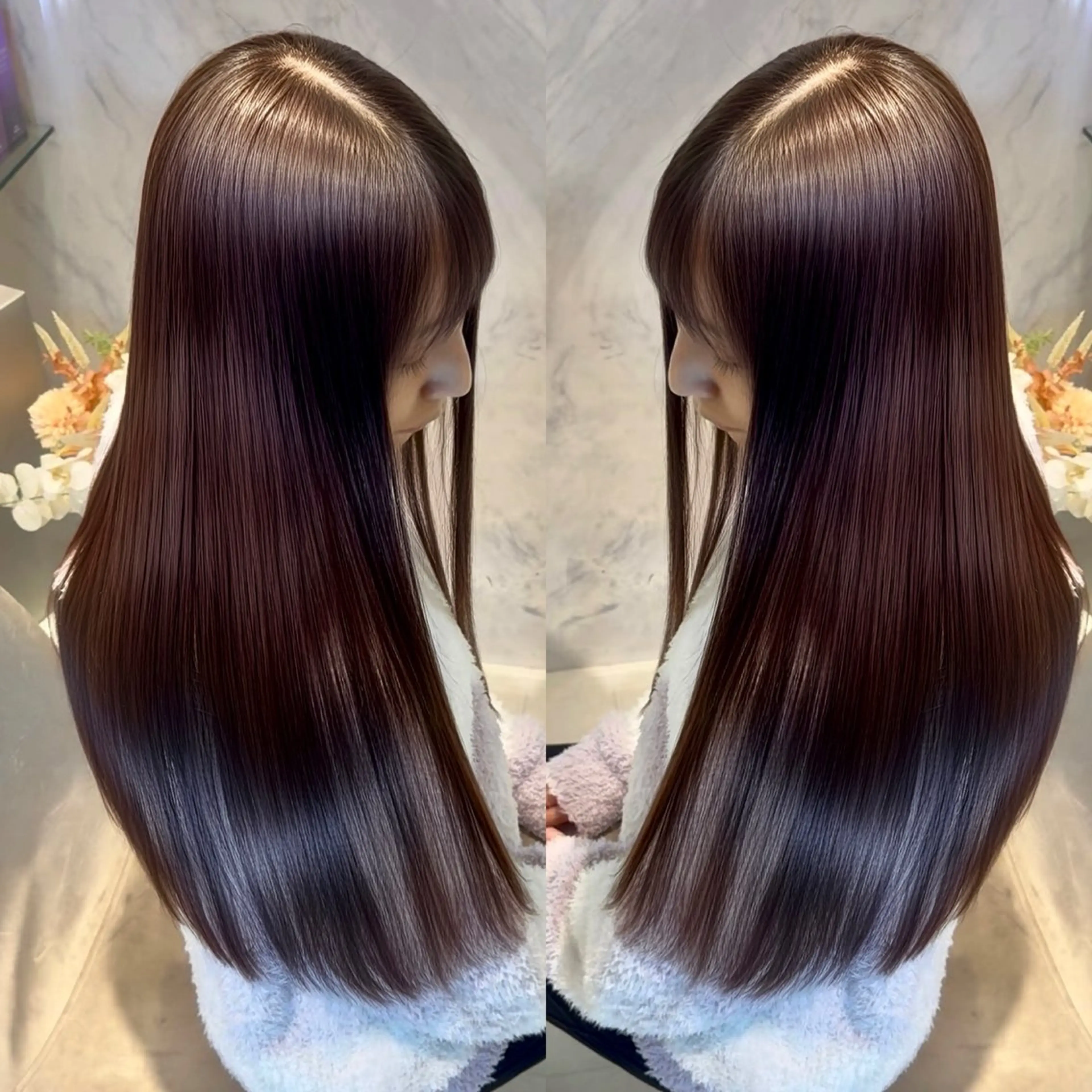 ロング 髪質改善 縮毛矯正 トリートメント HANARE by youres hair 神楽坂所属・神楽坂/縮毛矯正/ 髪質改善/香村優弥のヘアスタイル