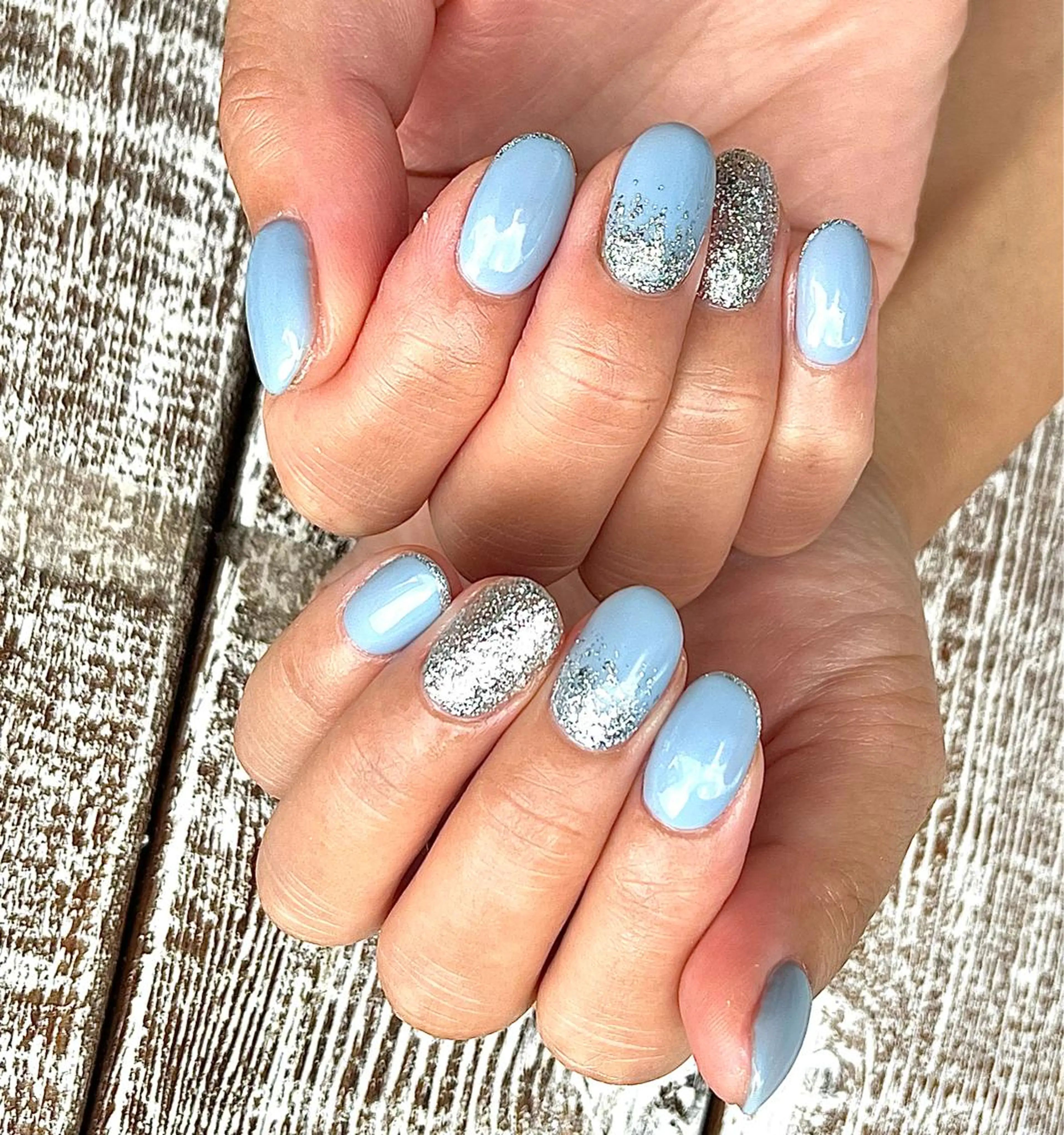 ネイル グラデーション ラメ(グリッター) ラメグラデーション ワンカラーネイル シンプルネイル ハンドネイル Para Sol nail　Maoのネイルデザイン