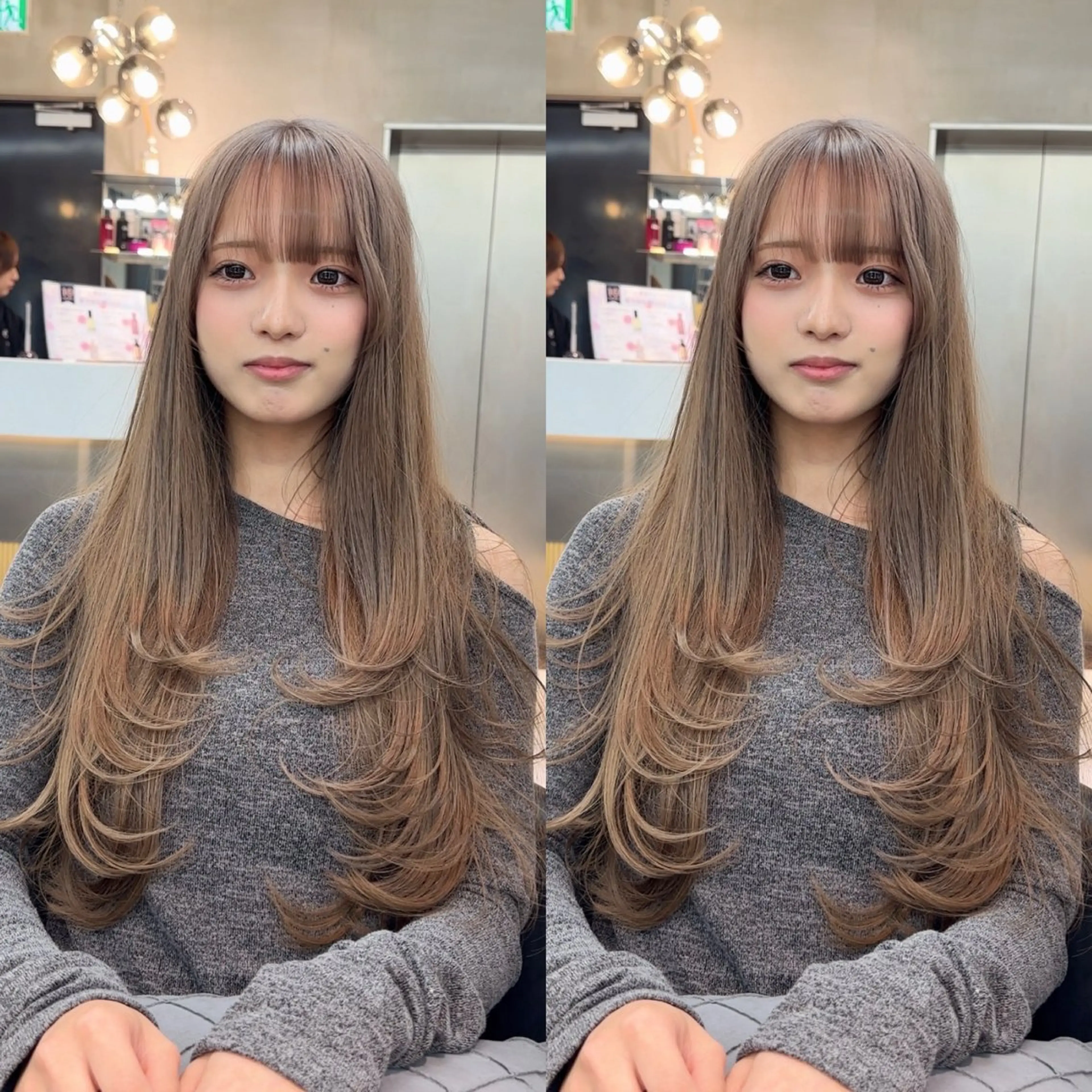 ロング カラー カット ヘアカラー トリートメント ✨髪質改善特化✨副 店長椎葉信乃介のヘアスタイル
