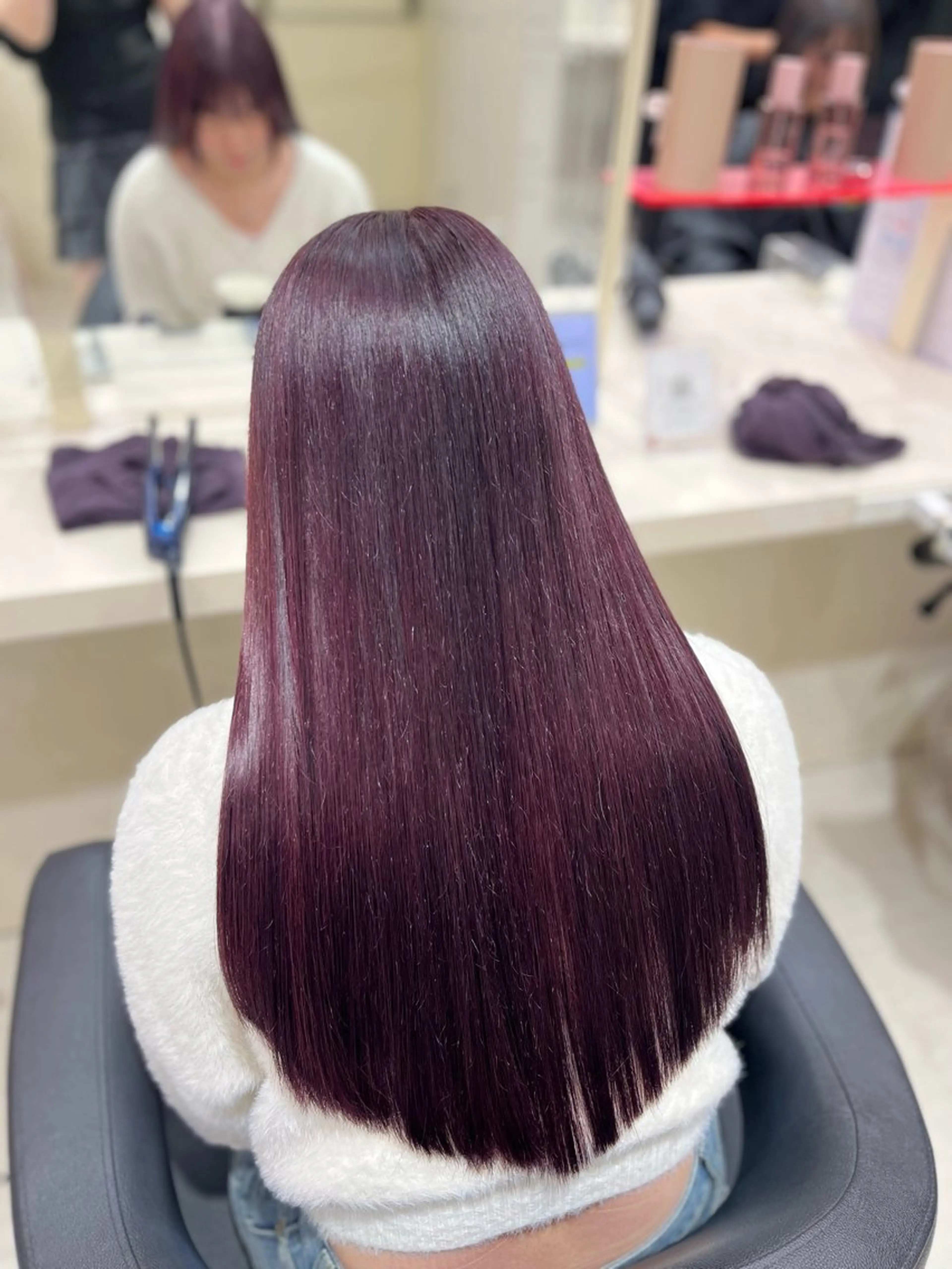 カラー ヘアカラー トリートメント ベージュ・ラベンダー カラー🎀りりのヘアスタイル