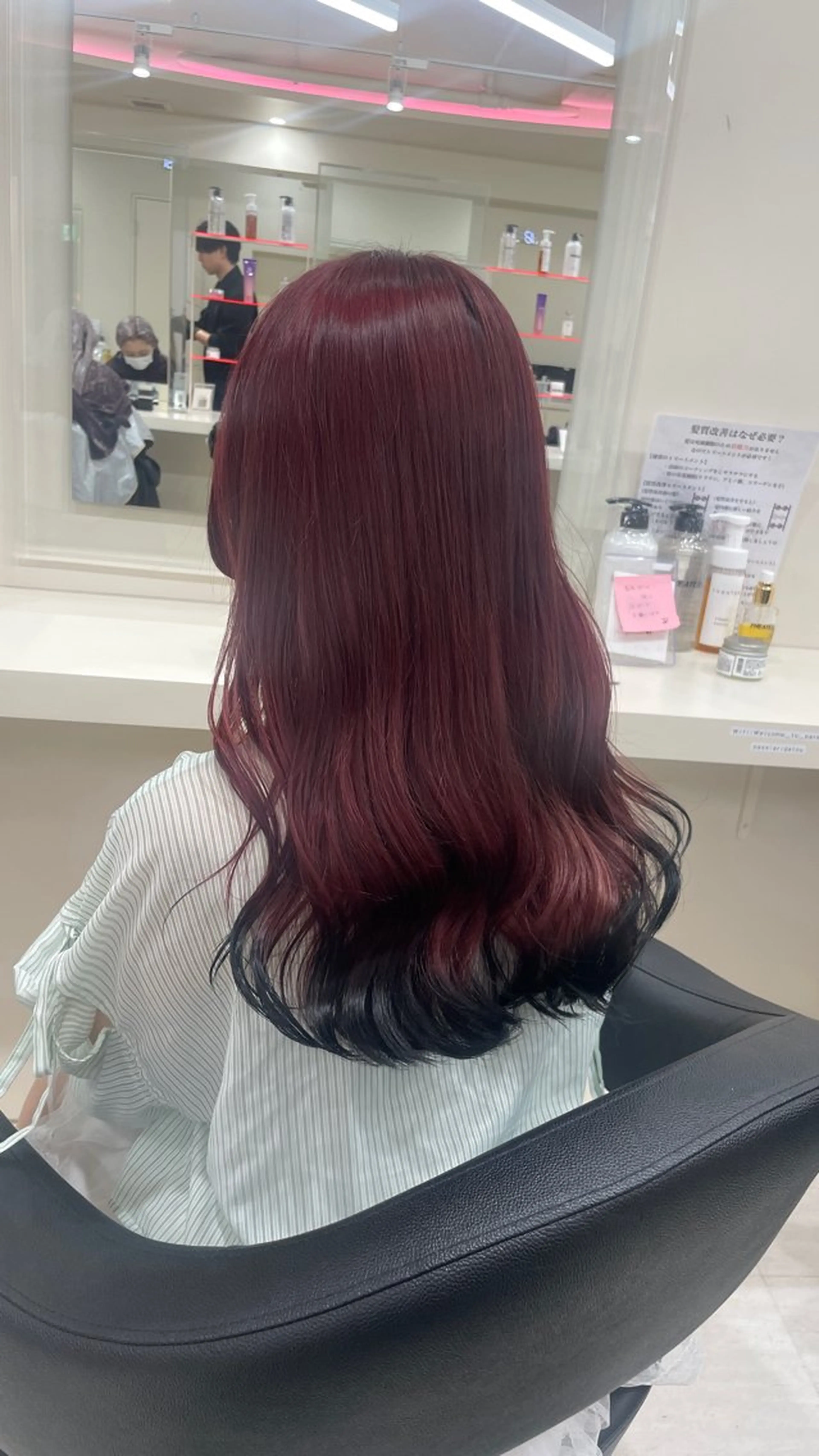 ロング カット ヘアカラー トリートメント ヘアセット 💗暖色カラー💗 ツヤ髪💗Mayaのヘアスタイル