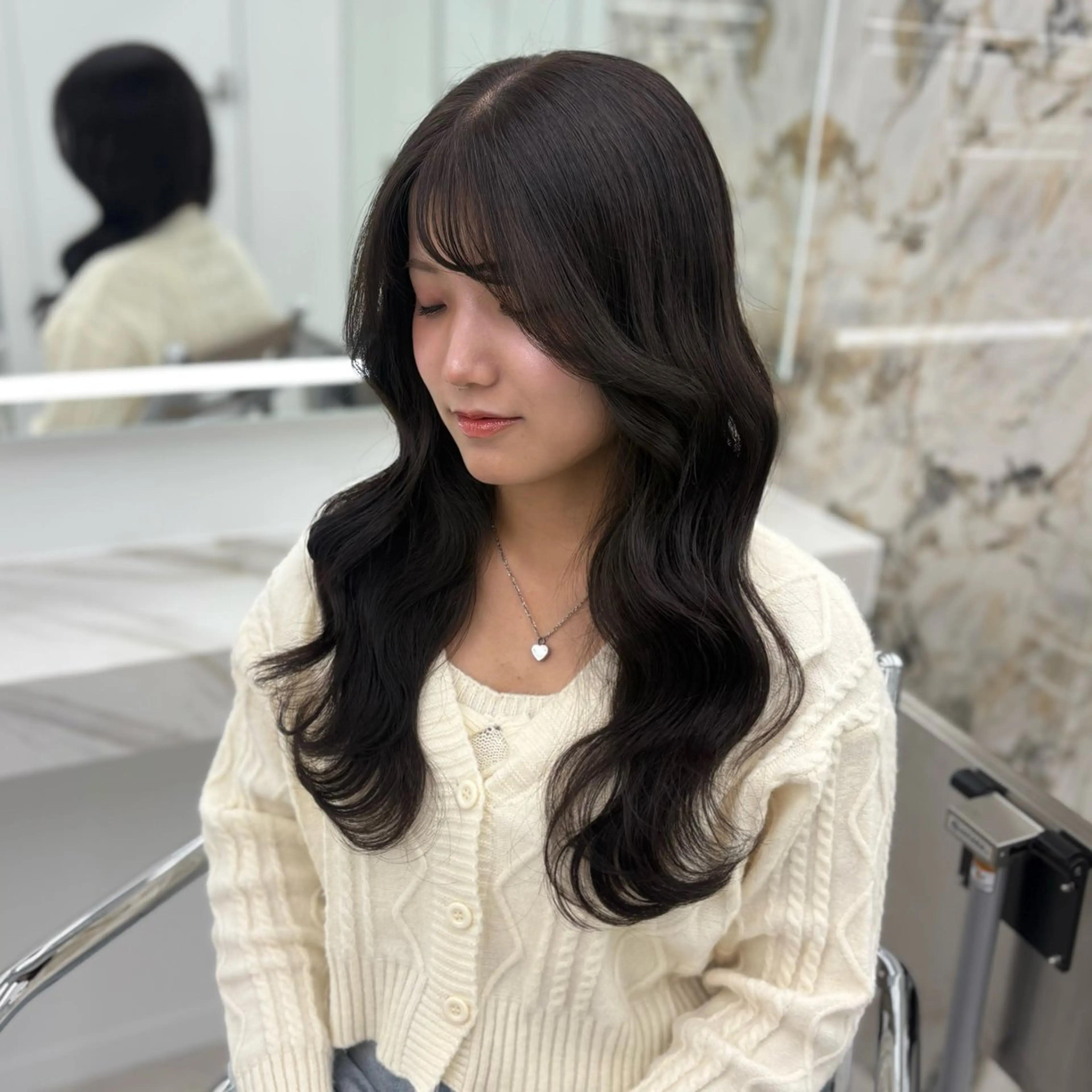 ロング カラー カット ヘアカラー トリートメント 🎀 ほんだ ことね 🎀のヘアスタイル