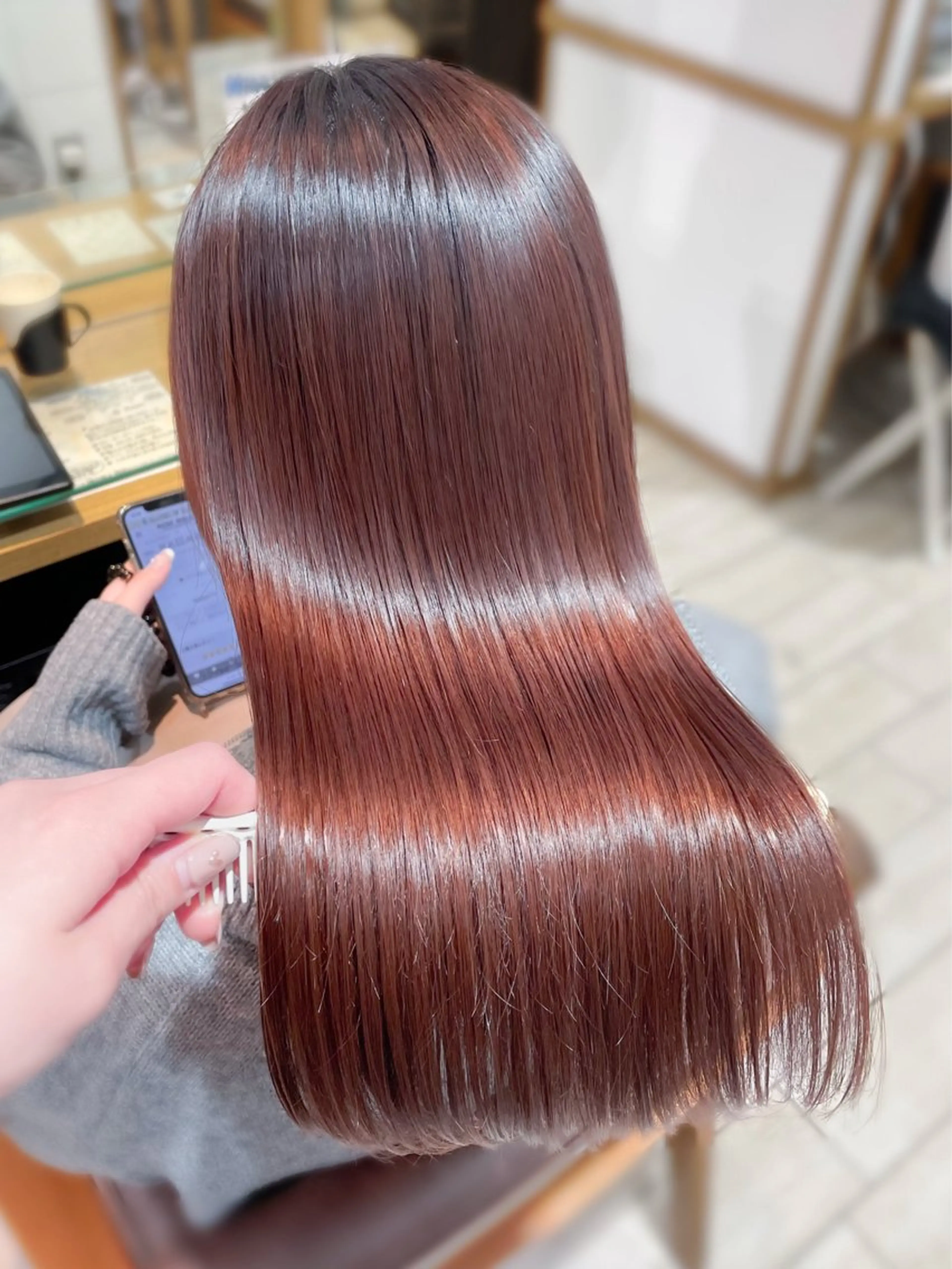 ロング カラー カット ヘアカラー トリートメント 🍬kanami 🍬ボブ/暖色カラーのヘアスタイル