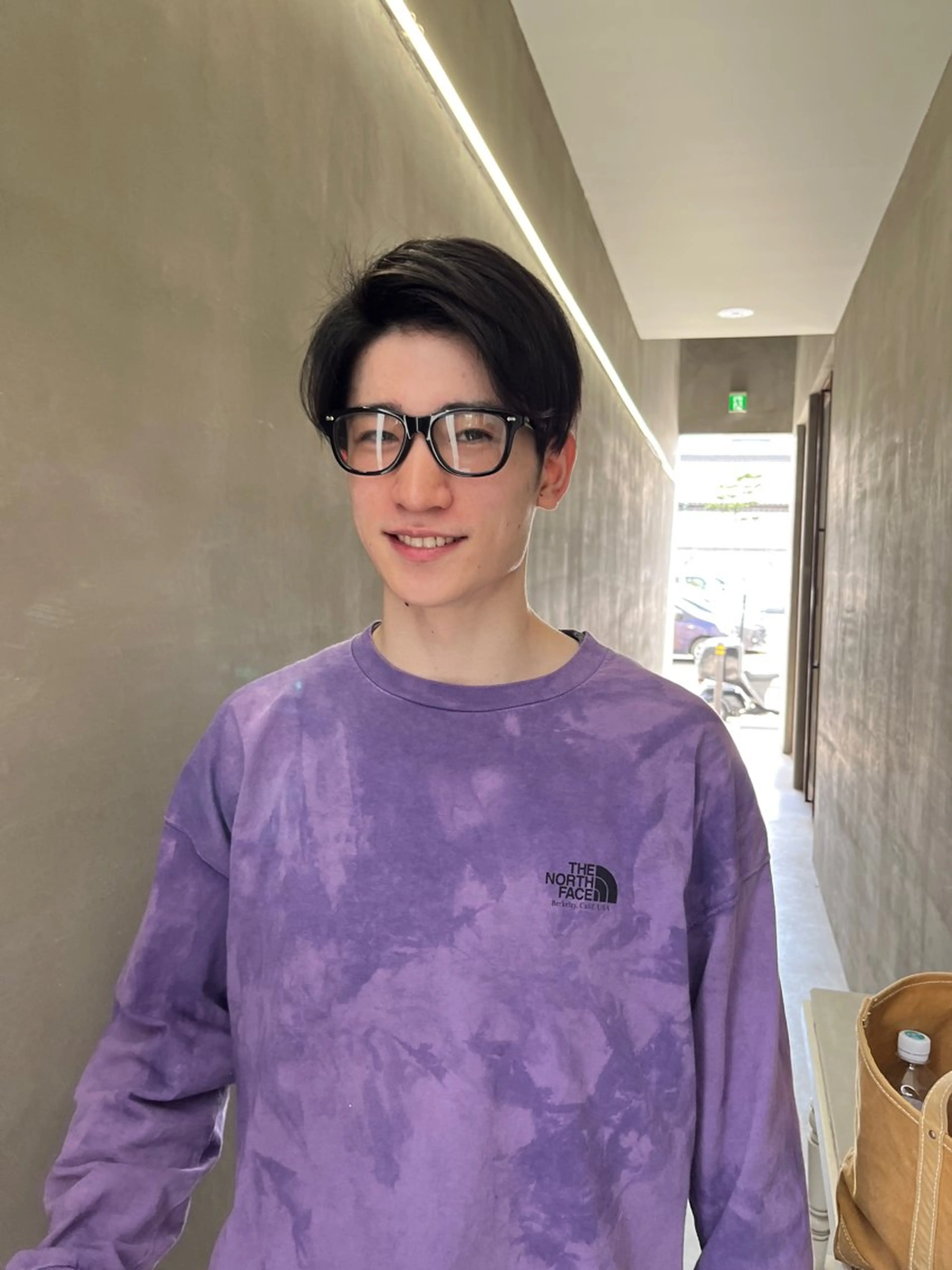 ショート メンズ センターパート メンズハイトーン/栄 /イトウタケルのヘアスタイル