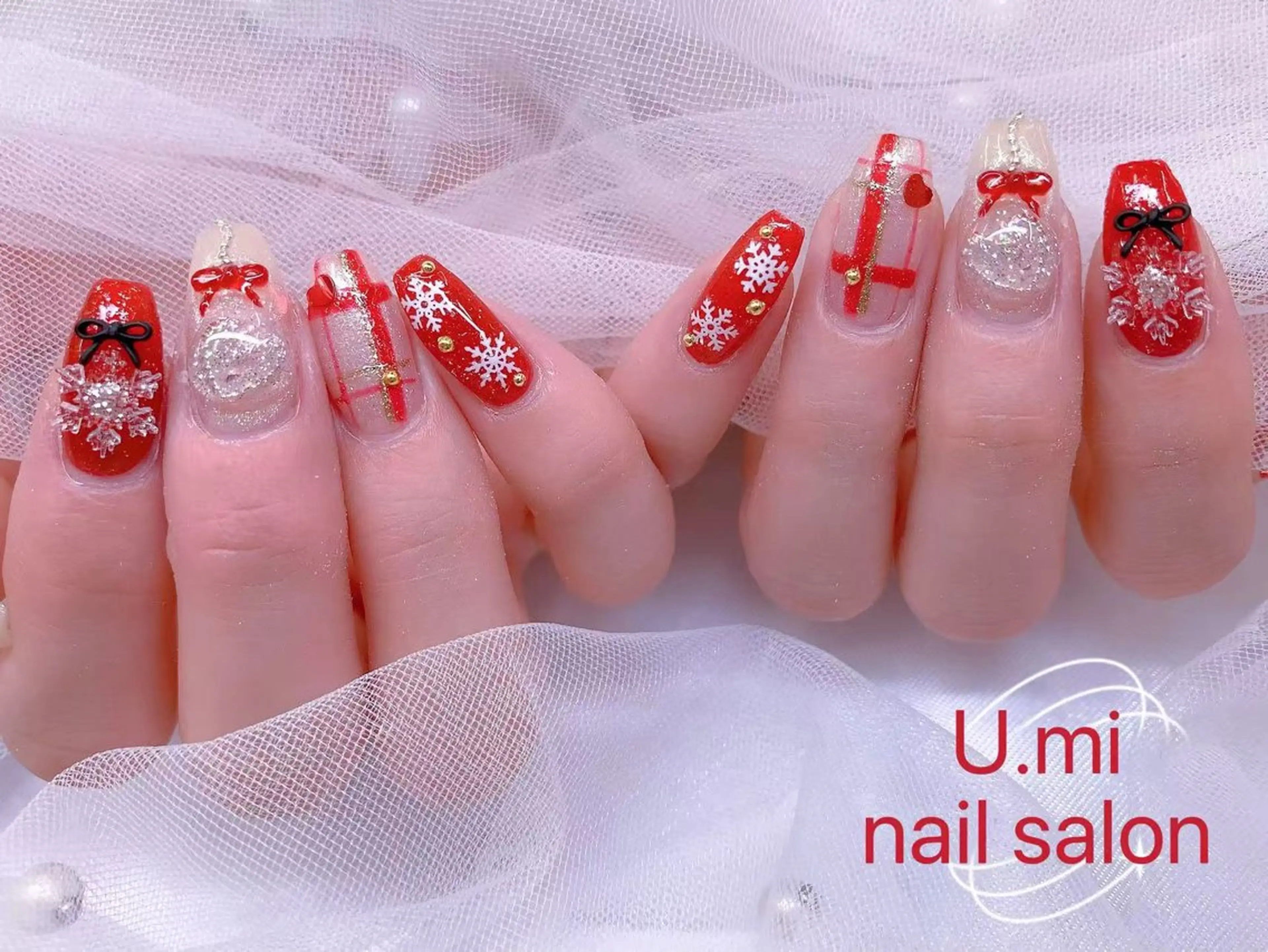 ネイル U・mi nail salon【長さ出し/パラジェル/持ち込み/定額ネイル/学割U24】所属・Uminail ゆうゆうのネイルデザイン