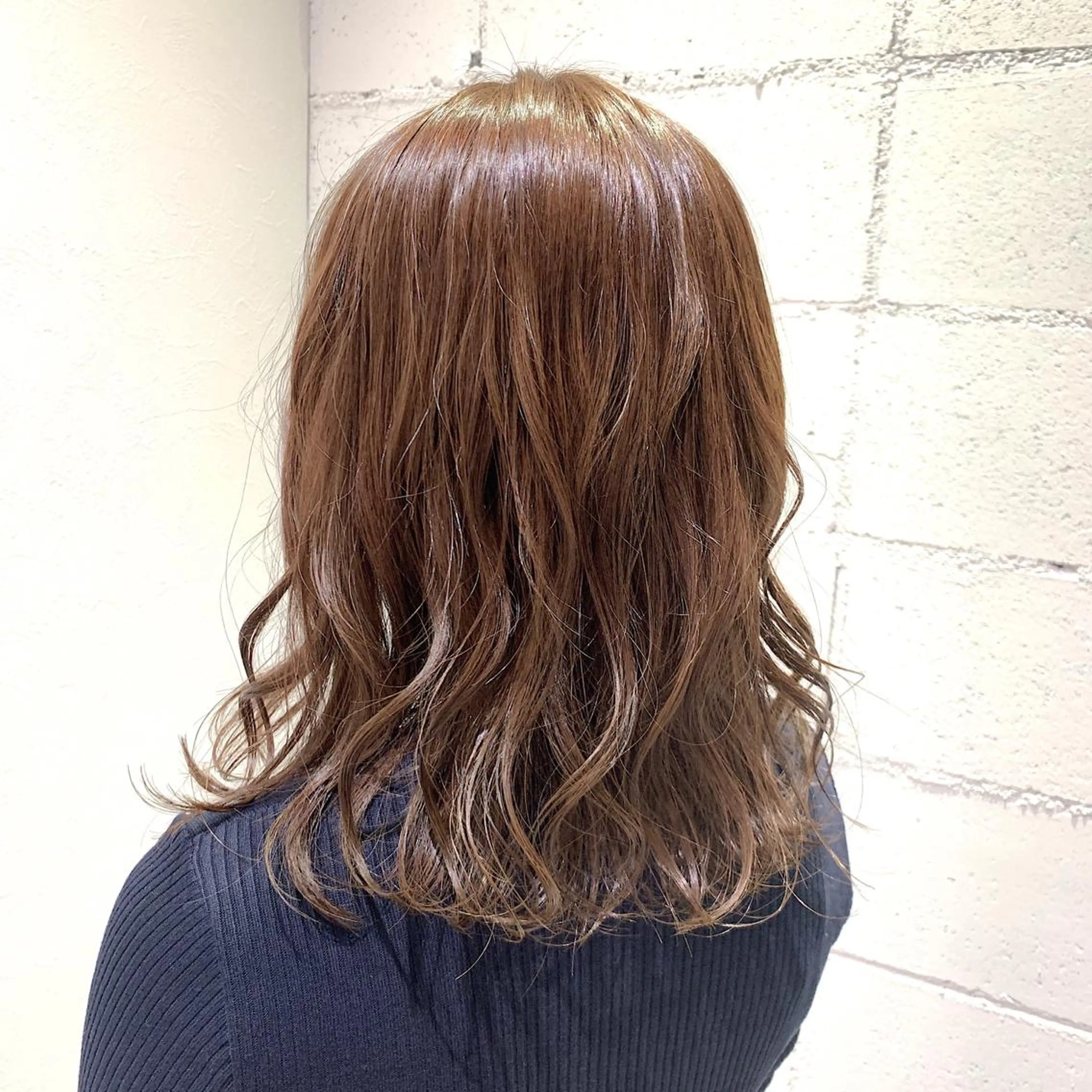 セミロング カラー カット ヘアカラー トリートメント ayano ．のヘアスタイル