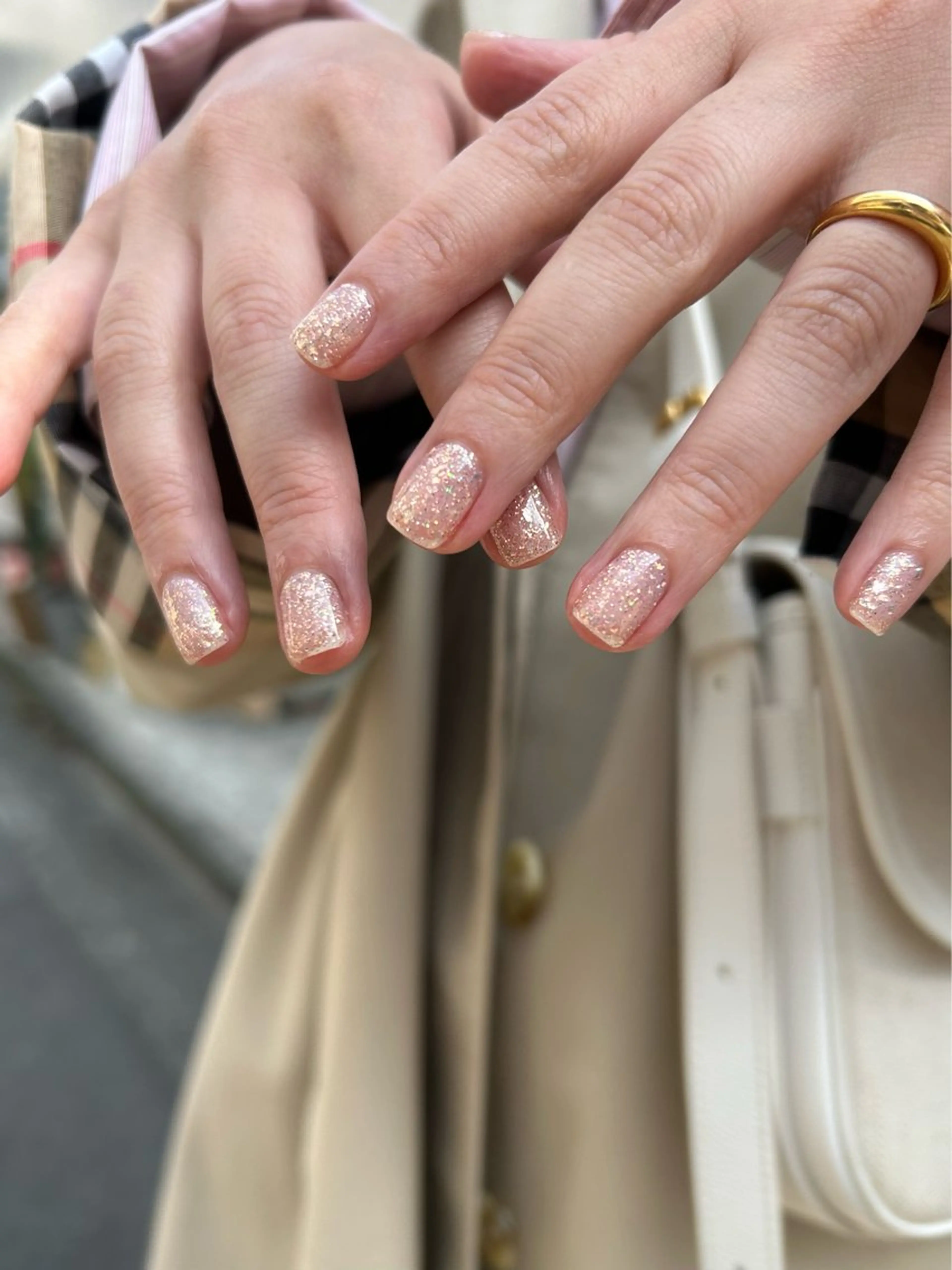 ネイル ラメ(グリッター) ワンカラーネイル Yumi 広尾→銀座のネイルデザイン