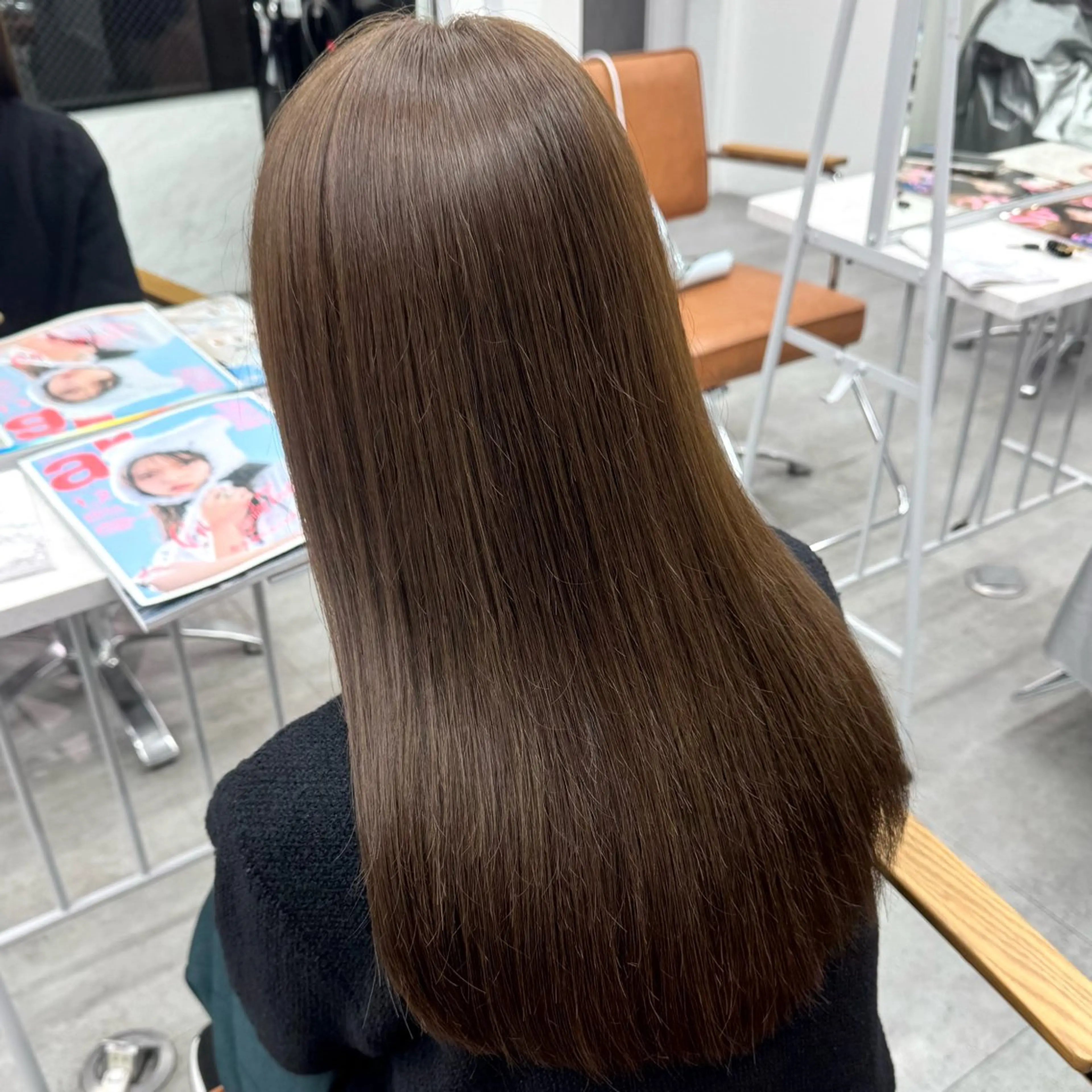 ロング カラー ヘアアレンジ ヘアカラー ブリーチなしカラー /新百合ヶ丘/安形翔のヘアスタイル