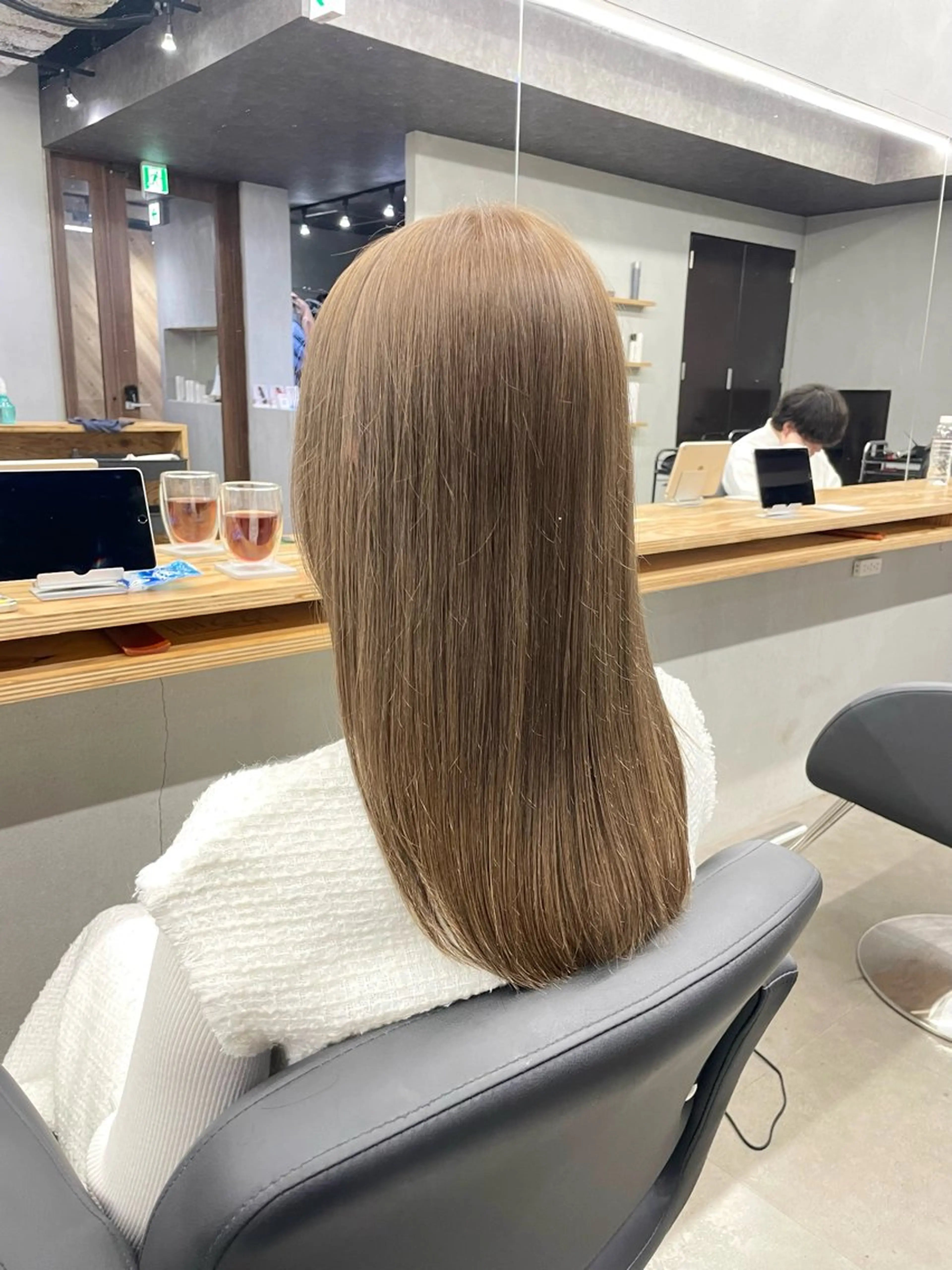 セミロング カット ヘアカラー トリートメント ひより ／novusのヘアスタイル