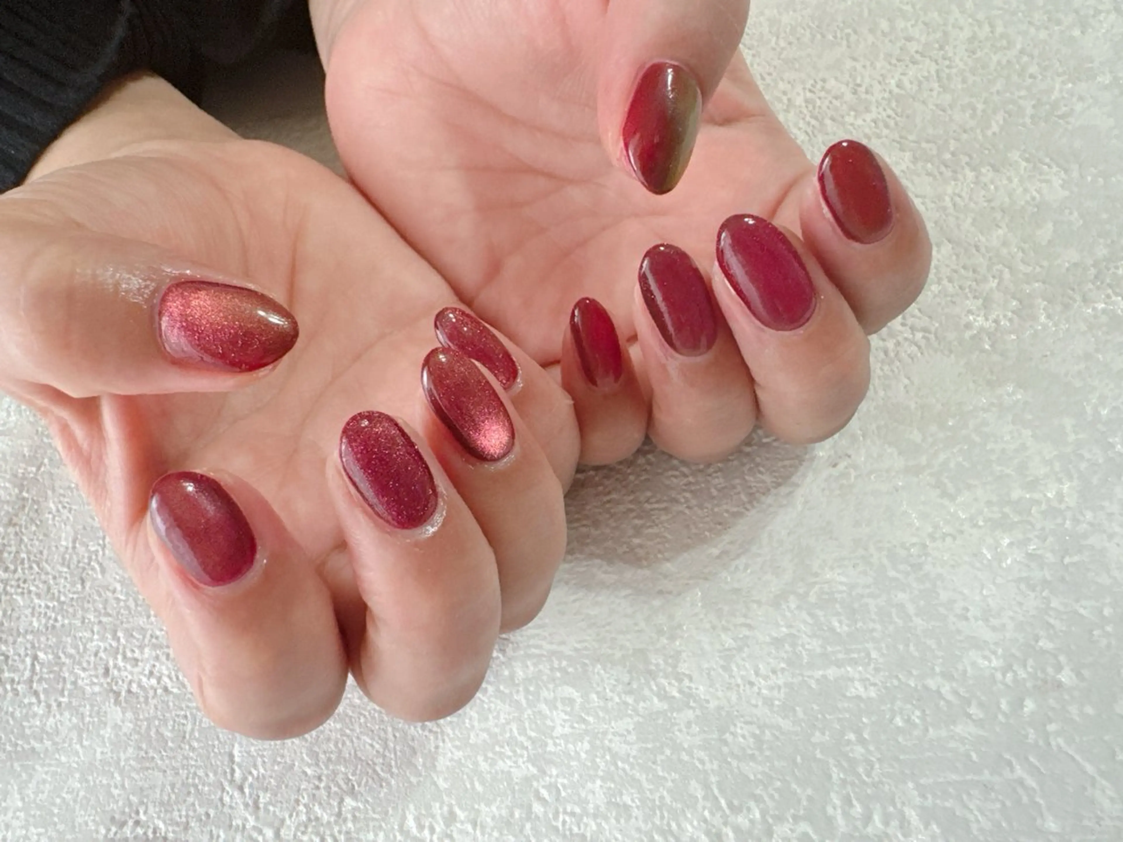 ネイル オーロラネイル フットネイル フレンチネイル ジェルネイル キラキラネイル kikinail 溝の口のネイルデザイン