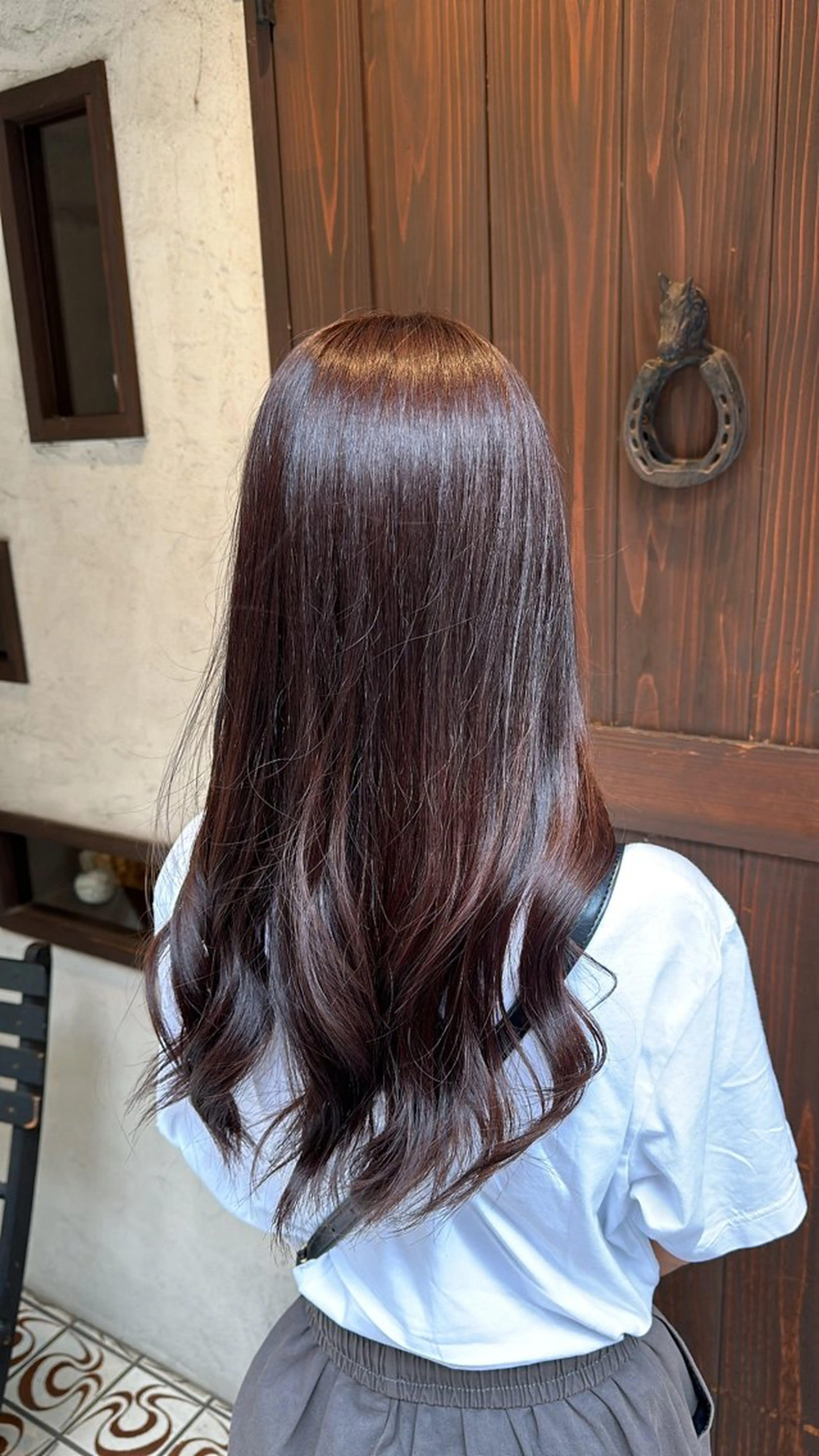 ロング カラー ベージュカラー 若林 美帆のヘアスタイル