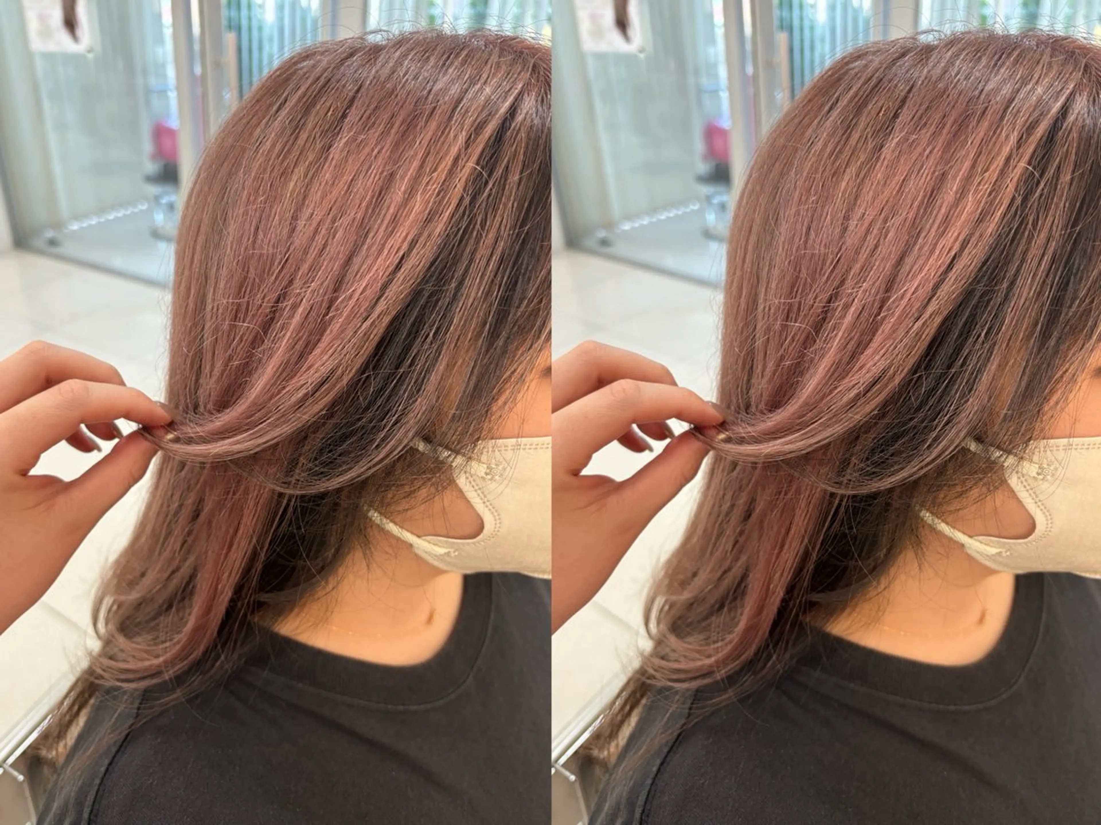 セミロング カラー 下四日市 翠のヘアスタイル