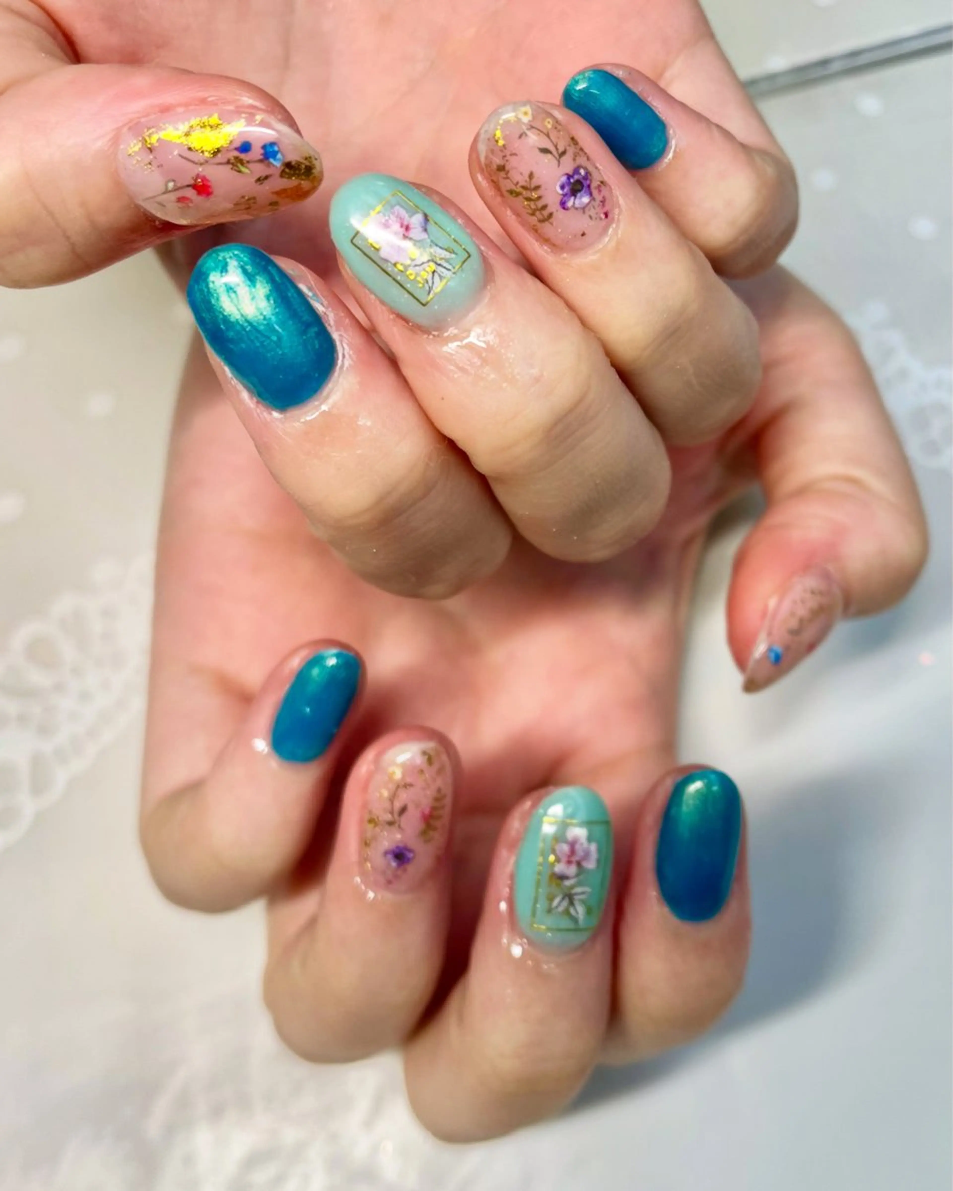 ネイル ハンドネイル 新宿ネイルサロン ジェミディローサのネイルデザイン