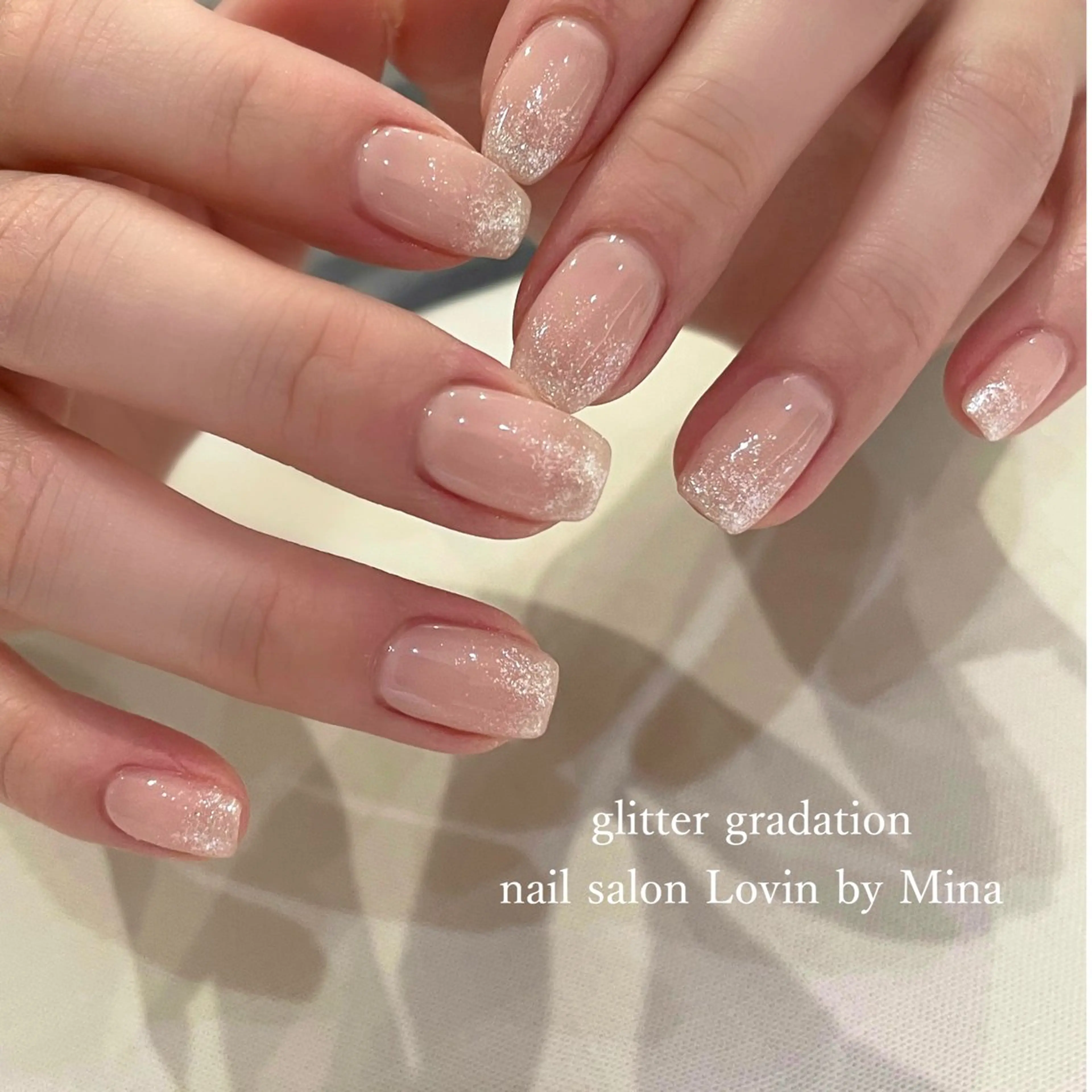 ネイル ジェルネイル グラデーション ラメ(グリッター) ラメグラデーション マグネットネイル k-two nailのネイルデザイン