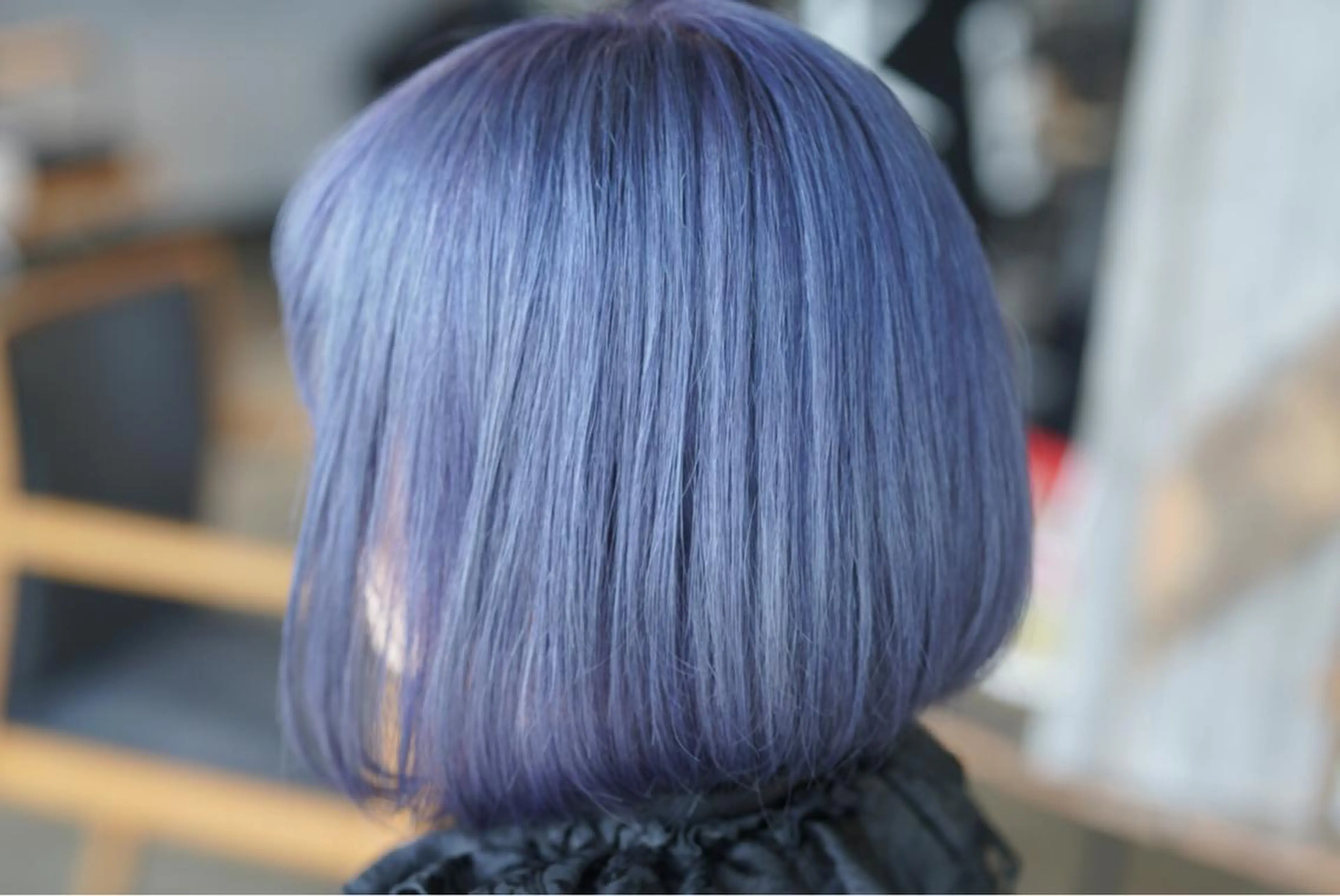 カラー ブルーカラー ブルーラベンダー ラベンダーカラー ハイトーン/レイヤー /ケアブリーチ石川治のヘアスタイル