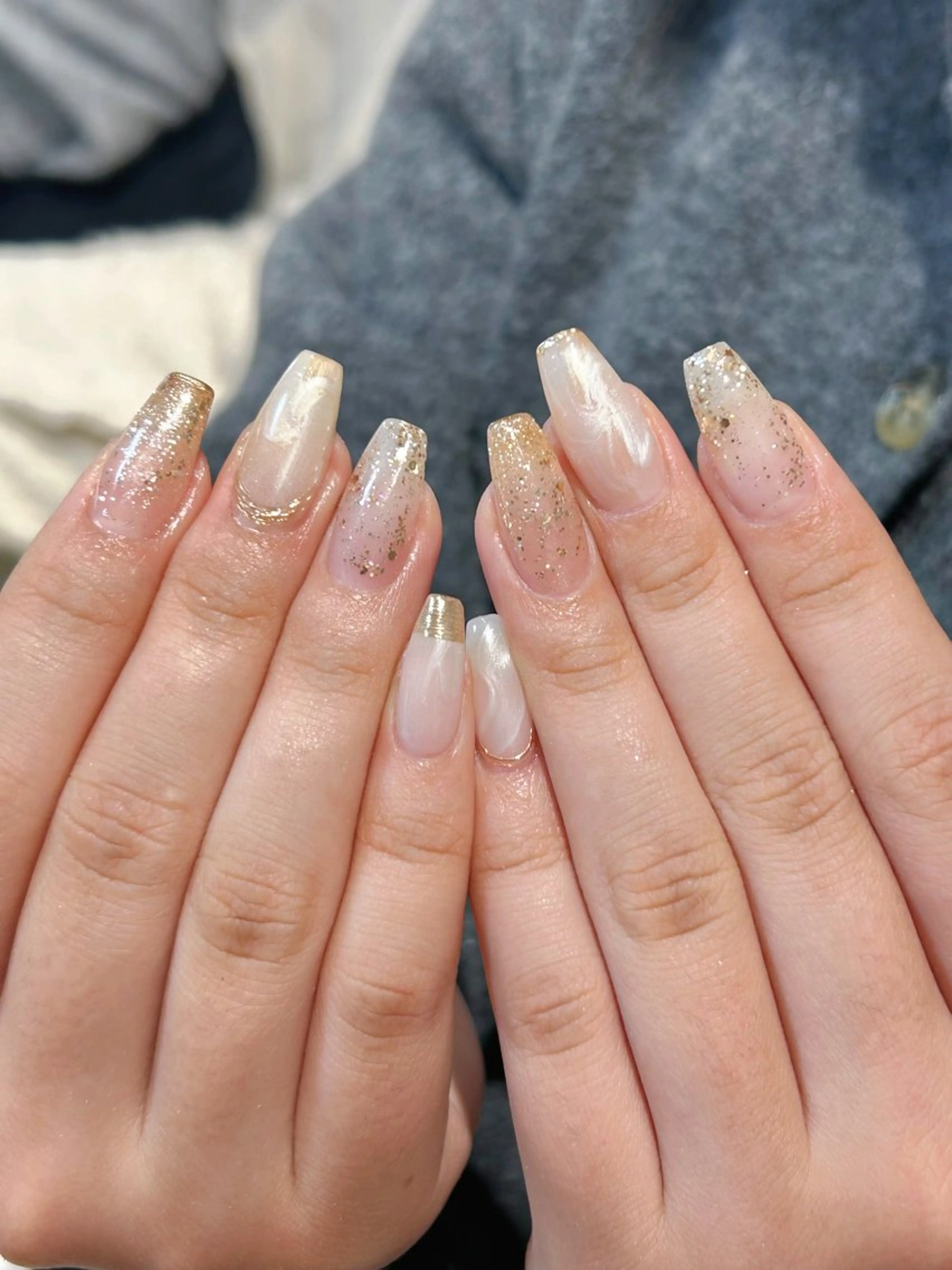 ネイル 持ち込み ニュアンスネイル ハンドネイル ハンドケア 🦋Yumi Nail🦋Momoのネイルデザイン