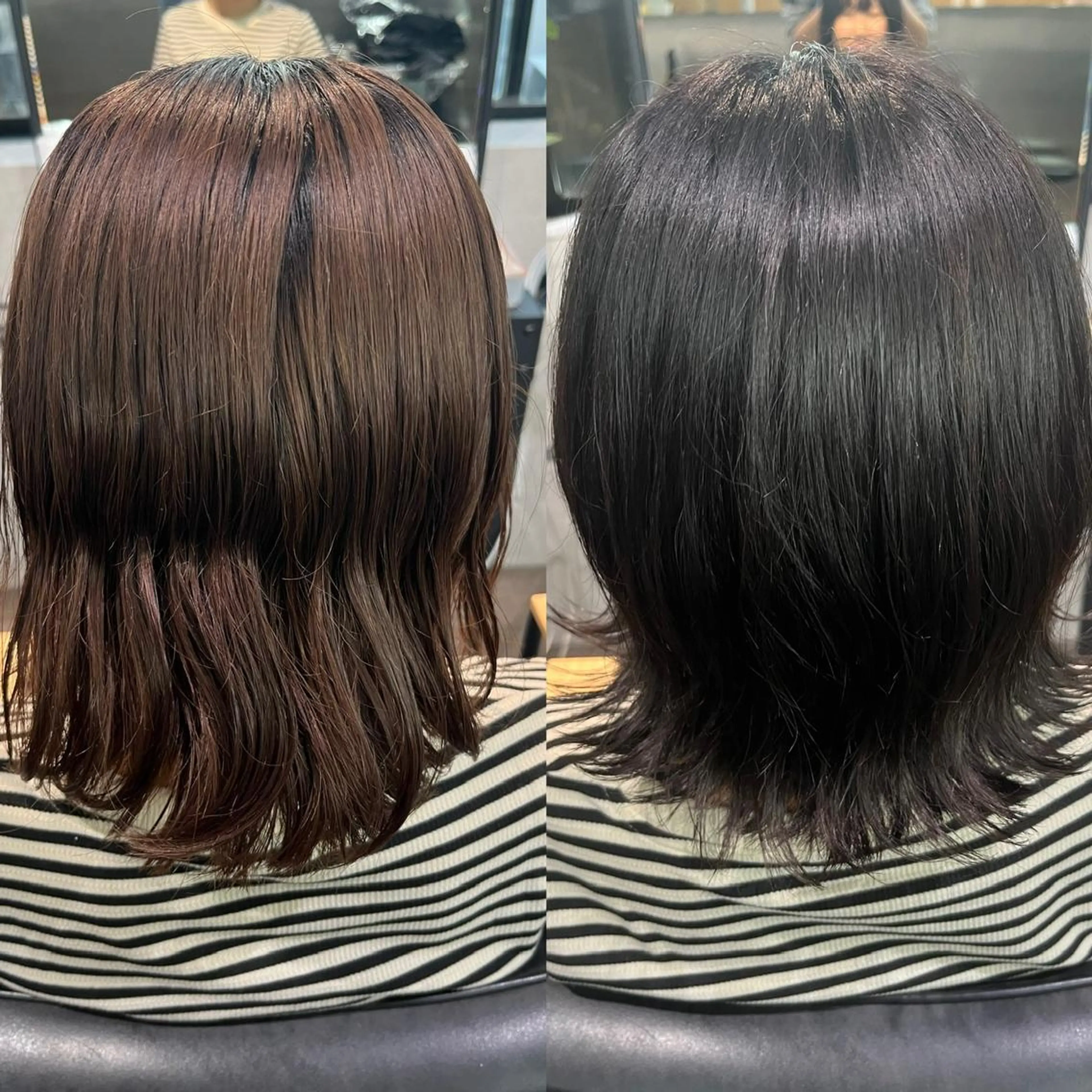 ミディアム 髪質改善&艶カラー/ ほんだあみ (♡)のヘアスタイル