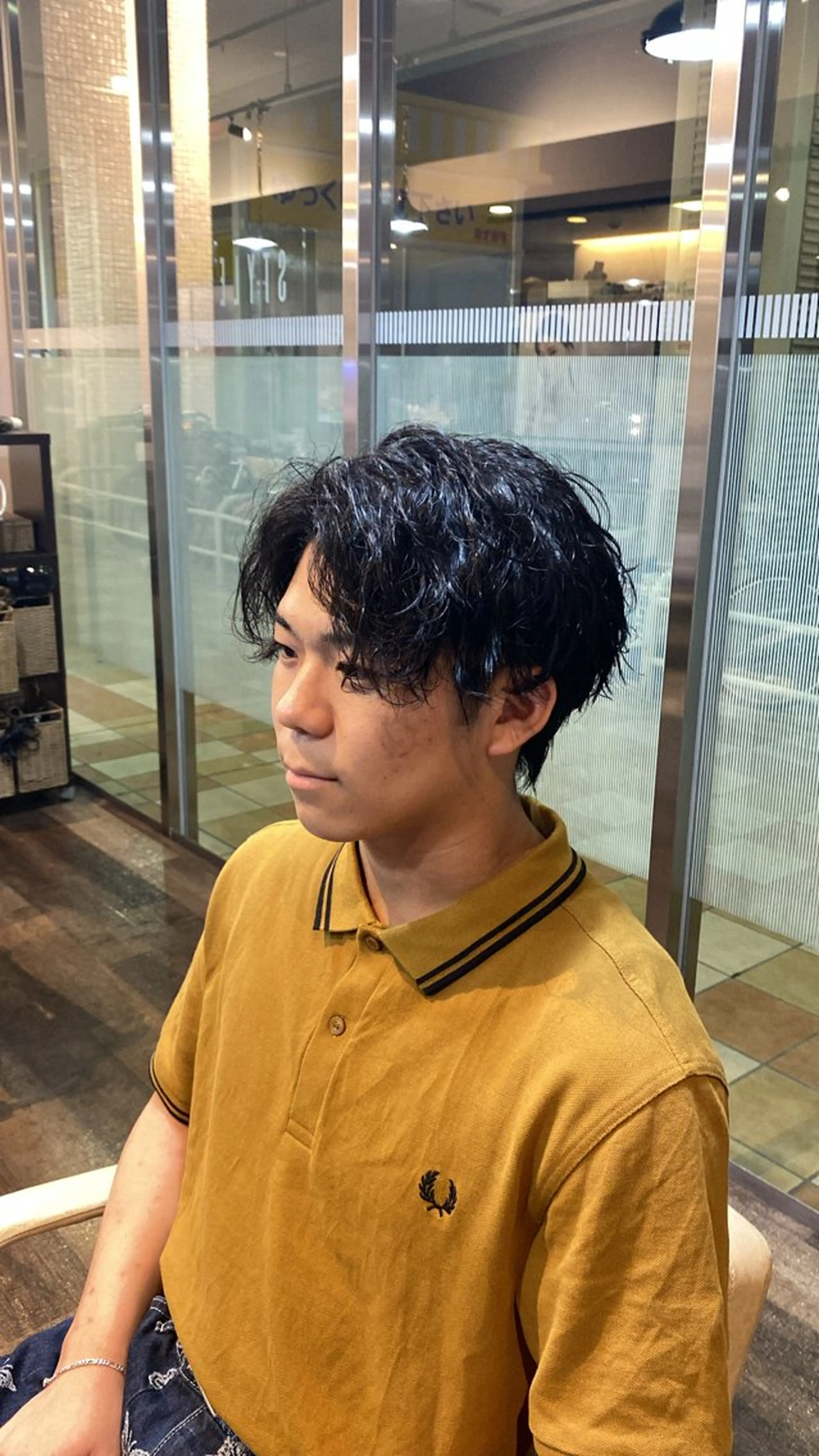 パーマ メンズ メンズパーマ 波巻きパーマ カット パーマ 杉原魁/髪質改善/ 似合わせパーマのヘアスタイル