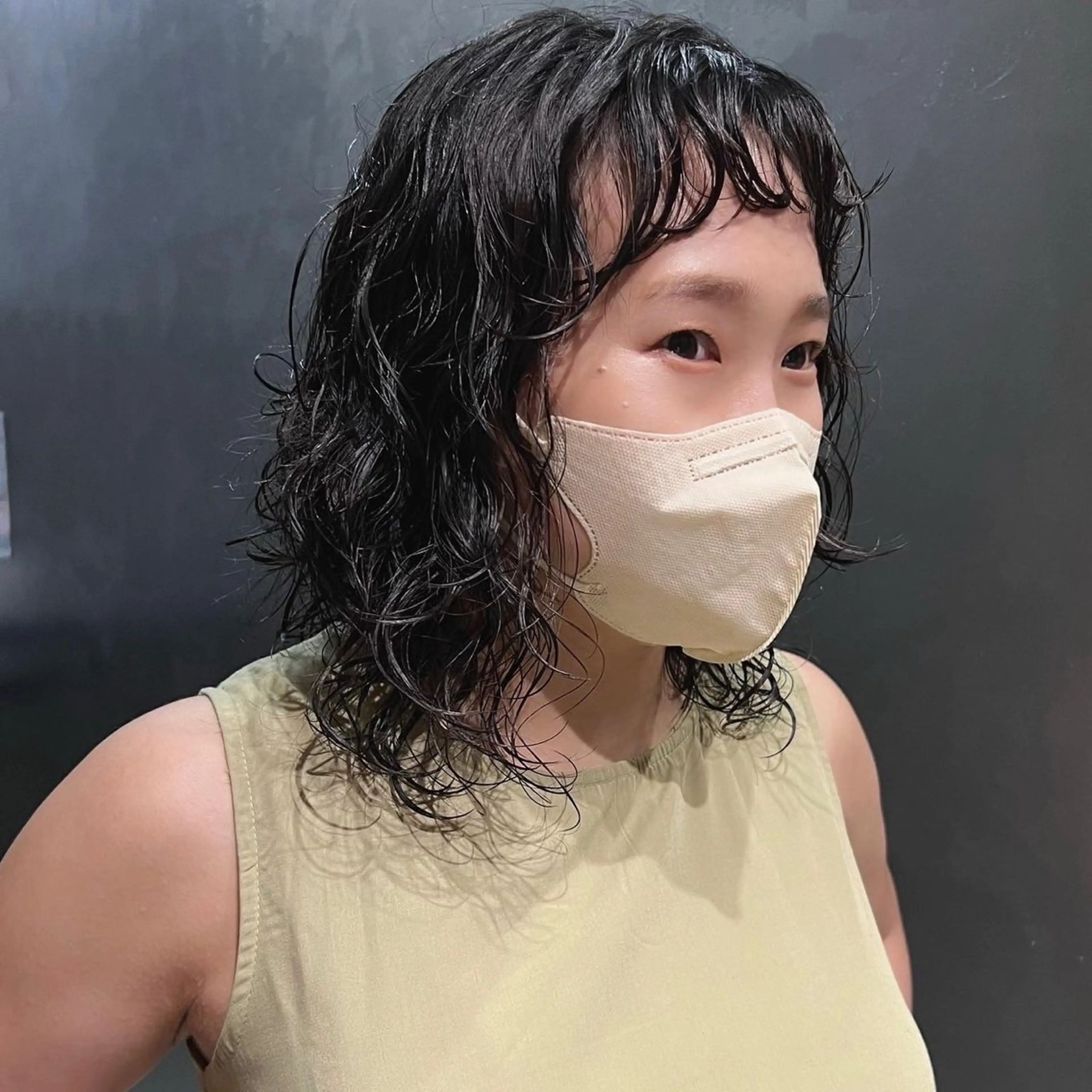 ミディアム パーマ inity　杉本 美羽のヘアスタイル