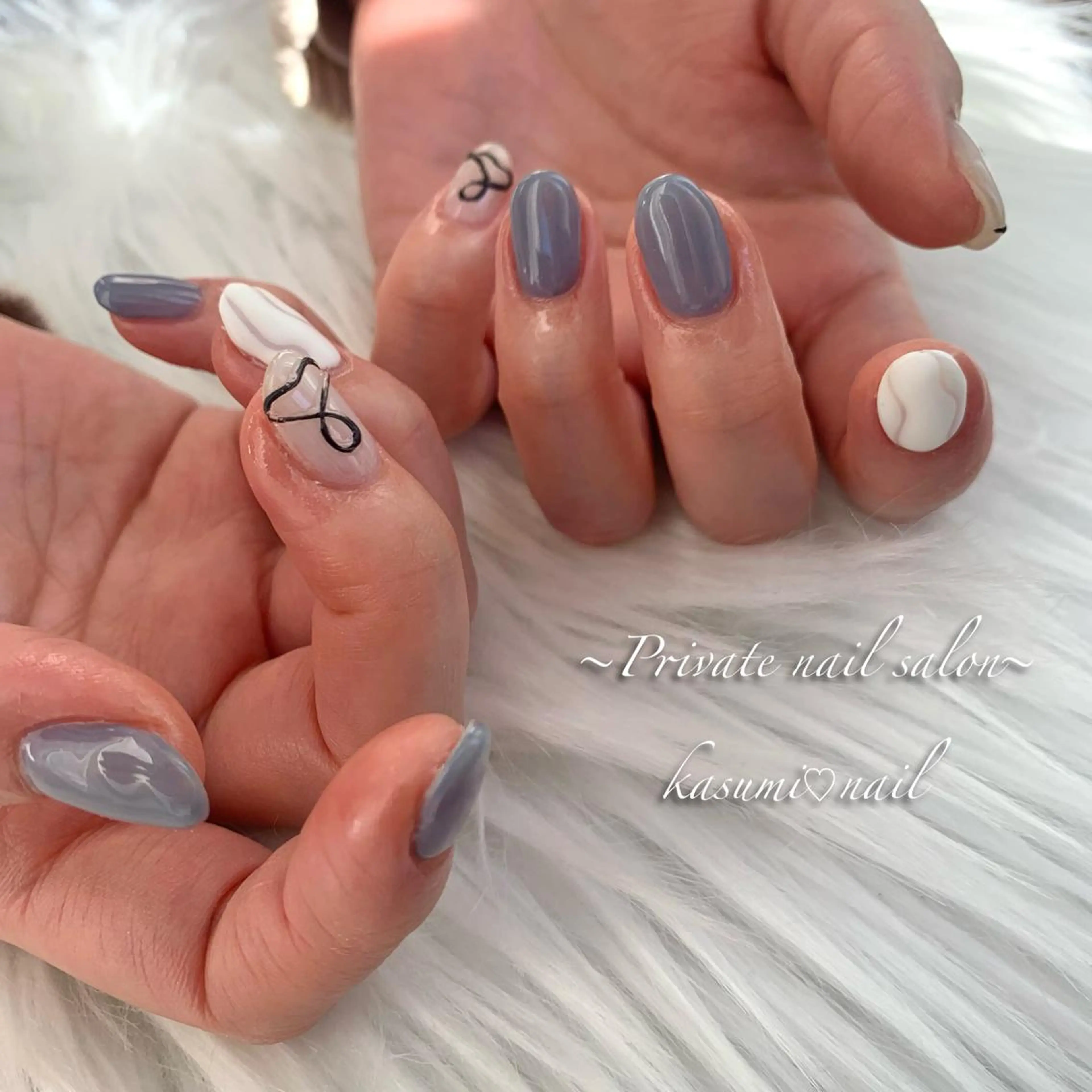 ネイル アートネイル ラメ(グリッター) マグネットネイル ミラーネイル 持ち込み KASUMI♡ Nailのネイルデザイン