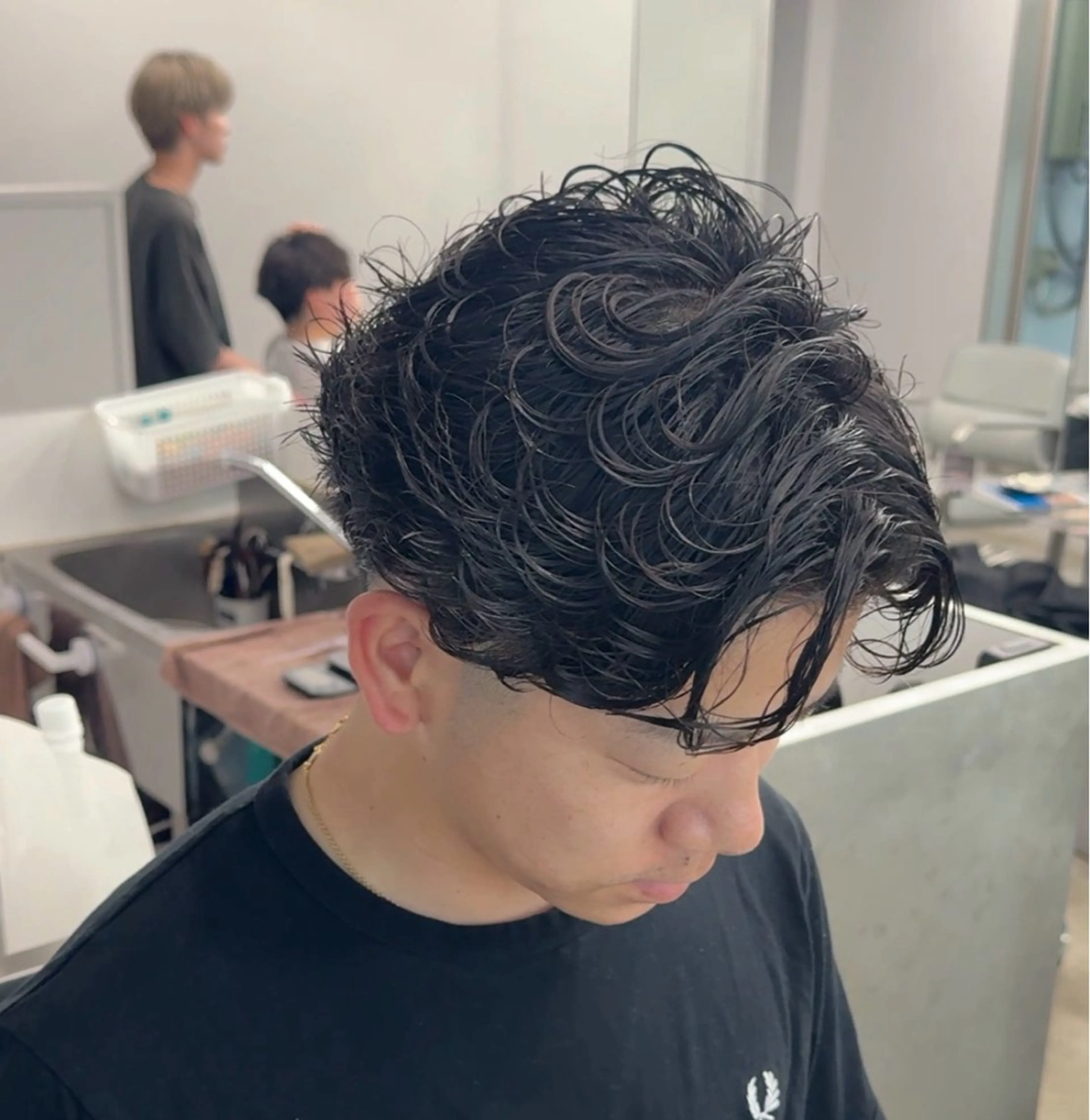 ショート パーマ カット パーマ 博多メンズパーマ特化 ベップハルキのヘアスタイル