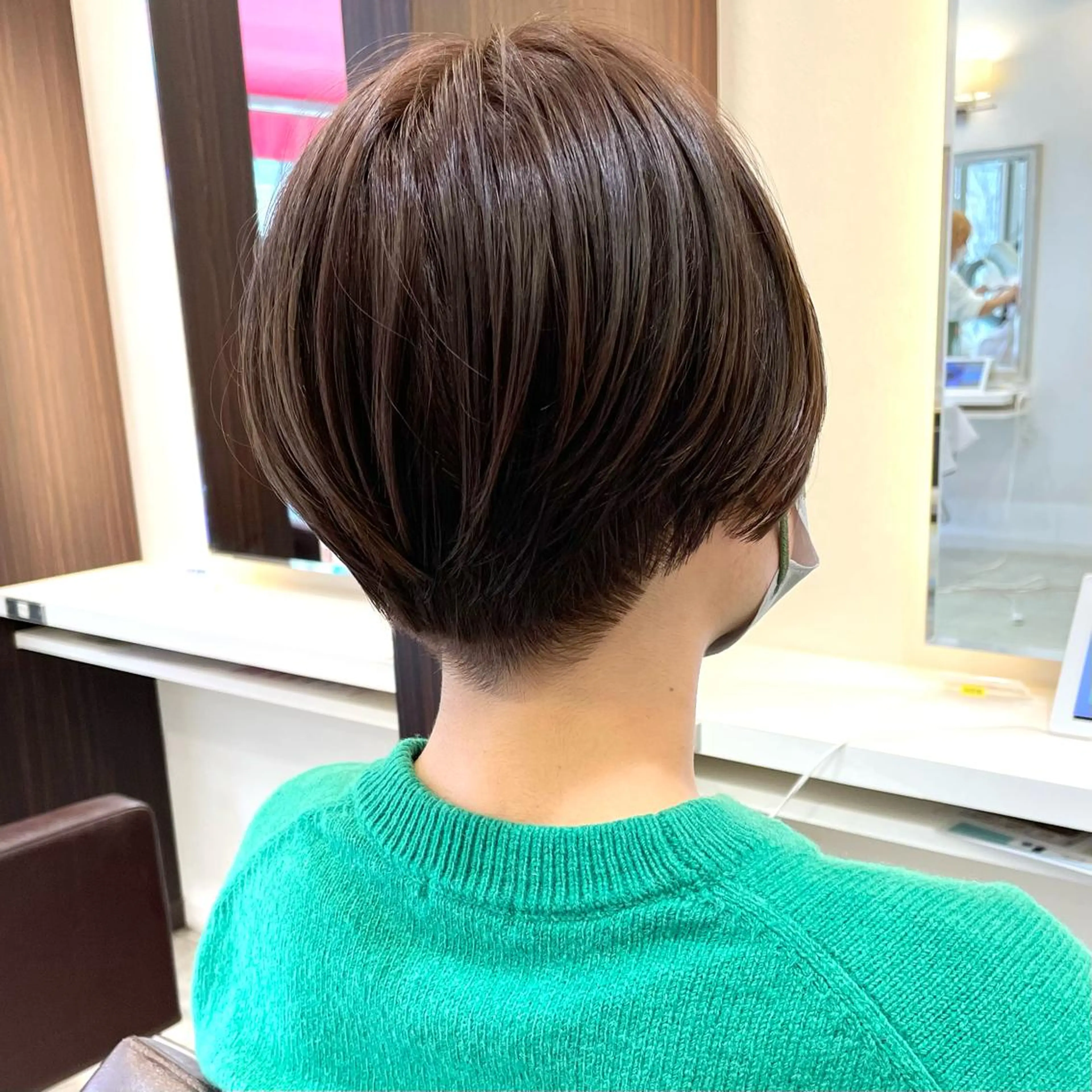 ショート カラー カット ヘアカラー トリートメント ✨大川 錬✨ -7歳若返りショートのヘアスタイル