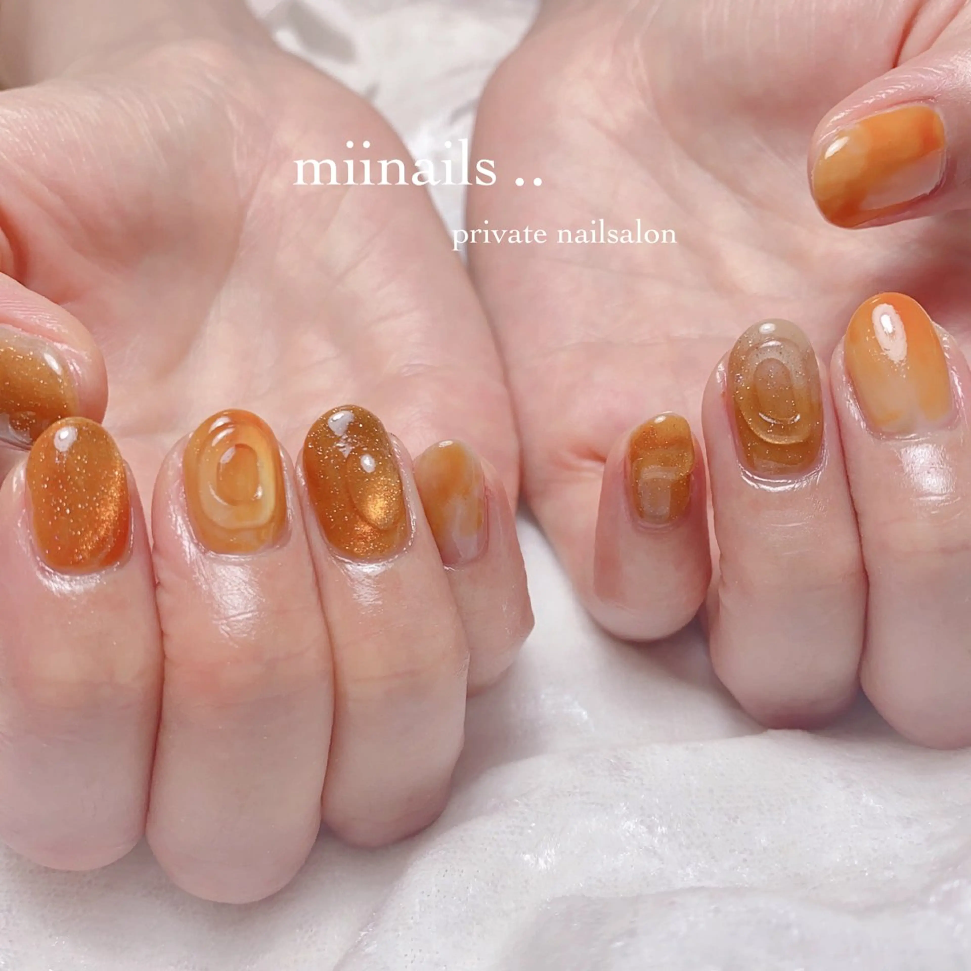 ネイル 韓国ネイル ニュアンスネイル ワンホンネイル ハンドネイル nailsalon miinailsのネイルデザイン