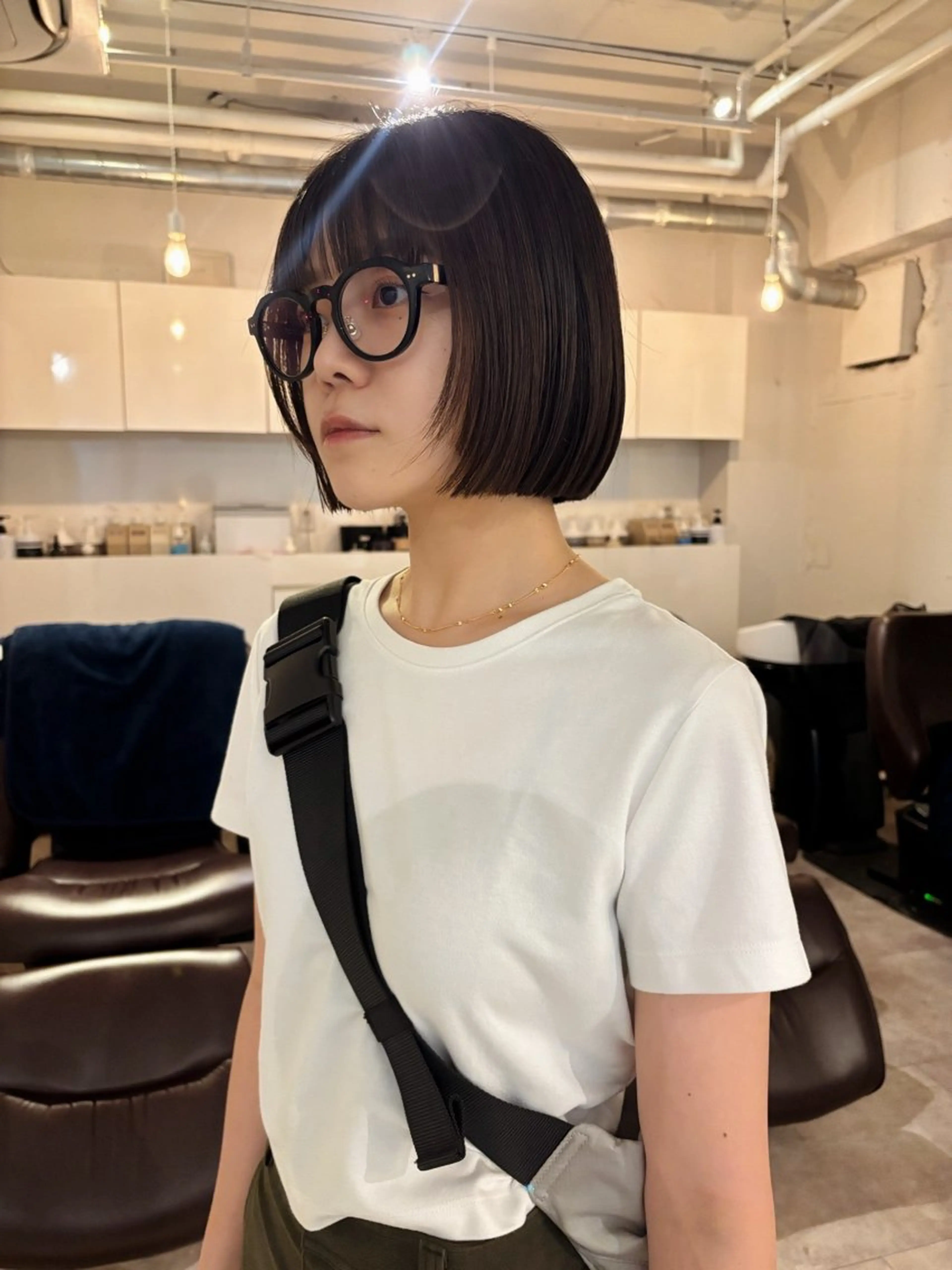 ショート ボブ カット 🍑透明感hair ・NENE🍑のヘアスタイル