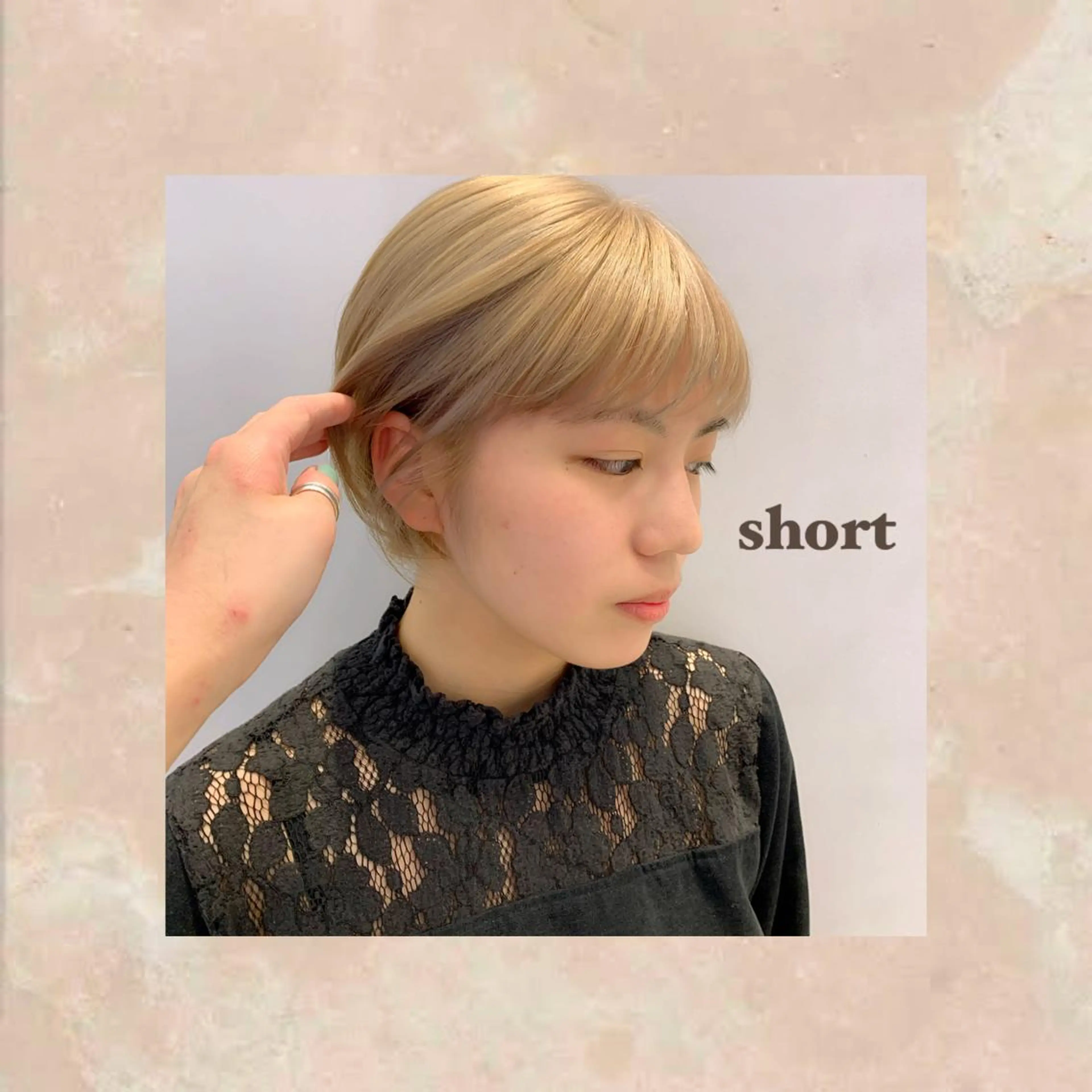 ショート ショートヘア apish パーマ/夏琳🌻のヘアスタイル