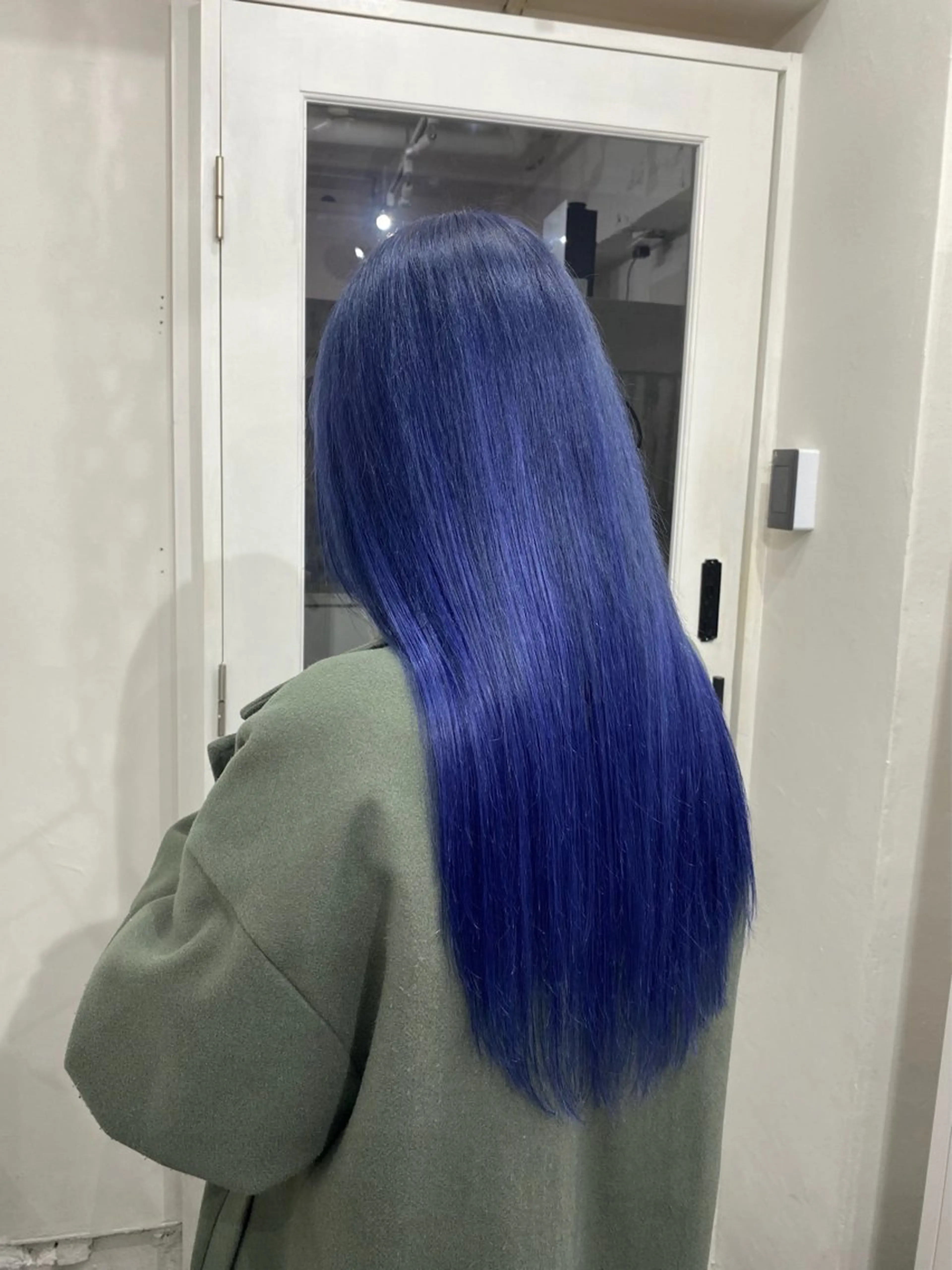 ロング カラー ブリーチ ブルーカラー ブルーラベンダー ラベンダーカラー エクステ ヘアカラー エクステ ヘアセット 楓🦋韓国系レイヤー / 透明感カラー🤍のヘアスタイル